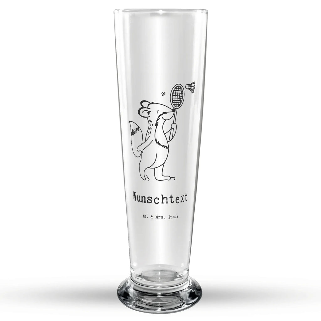 Personalisiertes Bierglas Fuchs Federball spielen Personalisiertes Bierglas, Personalisiertes Bier Glas, Personalisierter Bierkrug, Personalisierters Bier Krug, Bierglas mit Namen, Bierkrug mit Namen, Vatertag, Geschenk, Sport, Sportart, Hobby, Schenken, Danke, Dankeschön, Auszeichnung, Gewinn, Sportler, Federball spielen, Badminton