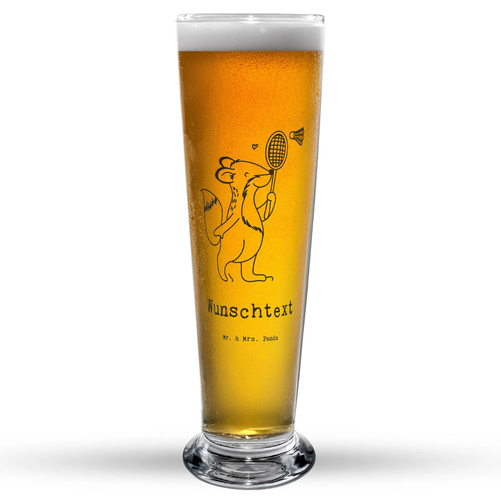 Personalisiertes Bierglas Fuchs Federball spielen Personalisiertes Bierglas, Personalisiertes Bier Glas, Personalisierter Bierkrug, Personalisierters Bier Krug, Bierglas mit Namen, Bierkrug mit Namen, Vatertag, Geschenk, Sport, Sportart, Hobby, Schenken, Danke, Dankeschön, Auszeichnung, Gewinn, Sportler, Federball spielen, Badminton