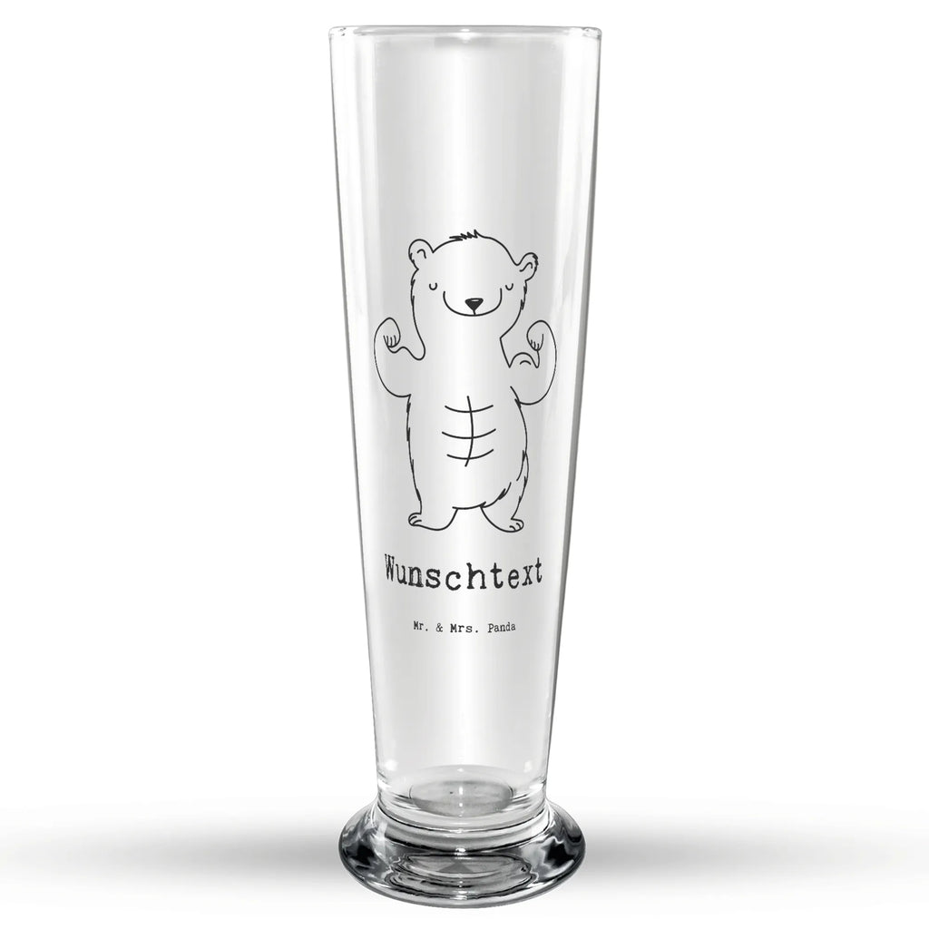 Personalisiertes Bierglas Bär Bodybuilding Personalisiertes Bierglas, Personalisiertes Bier Glas, Personalisierter Bierkrug, Personalisierters Bier Krug, Bierglas mit Namen, Bierkrug mit Namen, Vatertag, Geschenk, Sport, Sportart, Hobby, Schenken, Danke, Dankeschön, Auszeichnung, Gewinn, Sportler, Bodybuilding, Muskelmasse, Körpergestaltung, Leistungssport