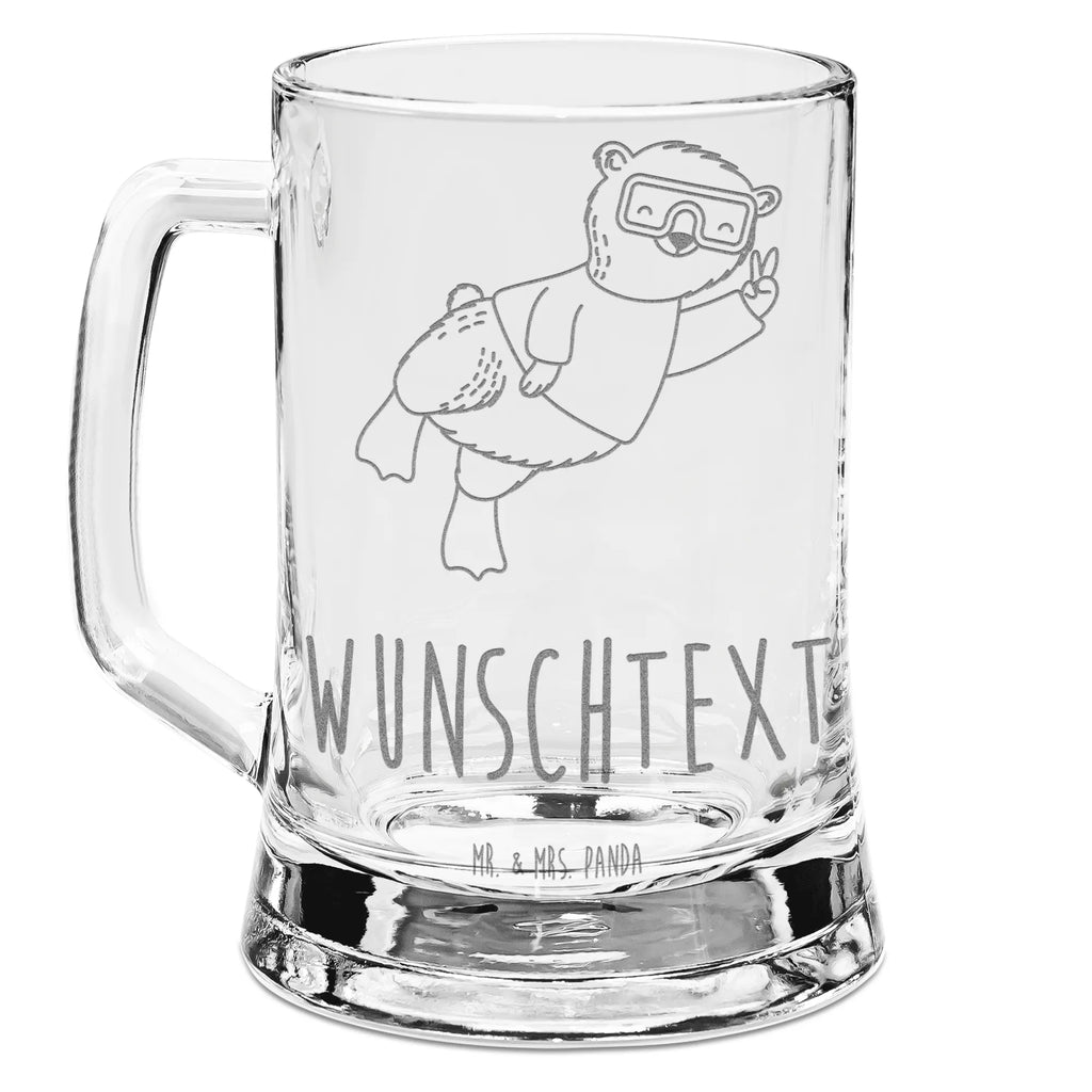 Personalisierter Gravur Bierkrug Bär Tauchen Personalisierter Bierkrug, Personalisierter Bier Krug, Personalisiertes Bierkrug Glas, Bierkrug mit Namen, Bier Krug mit Namen, Bierkrug Glas mit Namen, Vatertag, Wunschtext, Wunschname, Personalisierbar, Selbst gestalten, Geschenk, Sport, Sportart, Hobby, Schenken, Danke, Dankeschön, Auszeichnung, Gewinn, Sportler, Tauchen, schnorcheln, Tauchgang, Tauchschule, Diving, Dive