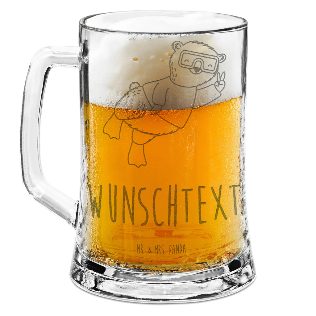 Personalisierter Gravur Bierkrug Bär Tauchen Personalisierter Bierkrug, Personalisierter Bier Krug, Personalisiertes Bierkrug Glas, Bierkrug mit Namen, Bier Krug mit Namen, Bierkrug Glas mit Namen, Vatertag, Wunschtext, Wunschname, Personalisierbar, Selbst gestalten, Geschenk, Sport, Sportart, Hobby, Schenken, Danke, Dankeschön, Auszeichnung, Gewinn, Sportler, Tauchen, schnorcheln, Tauchgang, Tauchschule, Diving, Dive