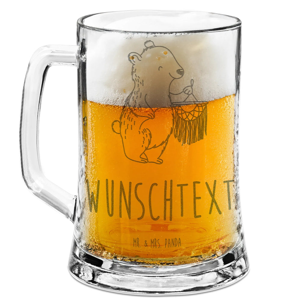 Personalisierter Gravur Bierkrug Bär Makramee Personalisierter Bierkrug, Personalisierter Bier Krug, Personalisiertes Bierkrug Glas, Bierkrug mit Namen, Bier Krug mit Namen, Bierkrug Glas mit Namen, Vatertag, Wunschtext, Wunschname, Personalisierbar, Selbst gestalten, Geschenk, Sport, Sportart, Hobby, Schenken, Danke, Dankeschön, Auszeichnung, Gewinn, Sportler, Makramee, Basteln, Basteln mit Makramee