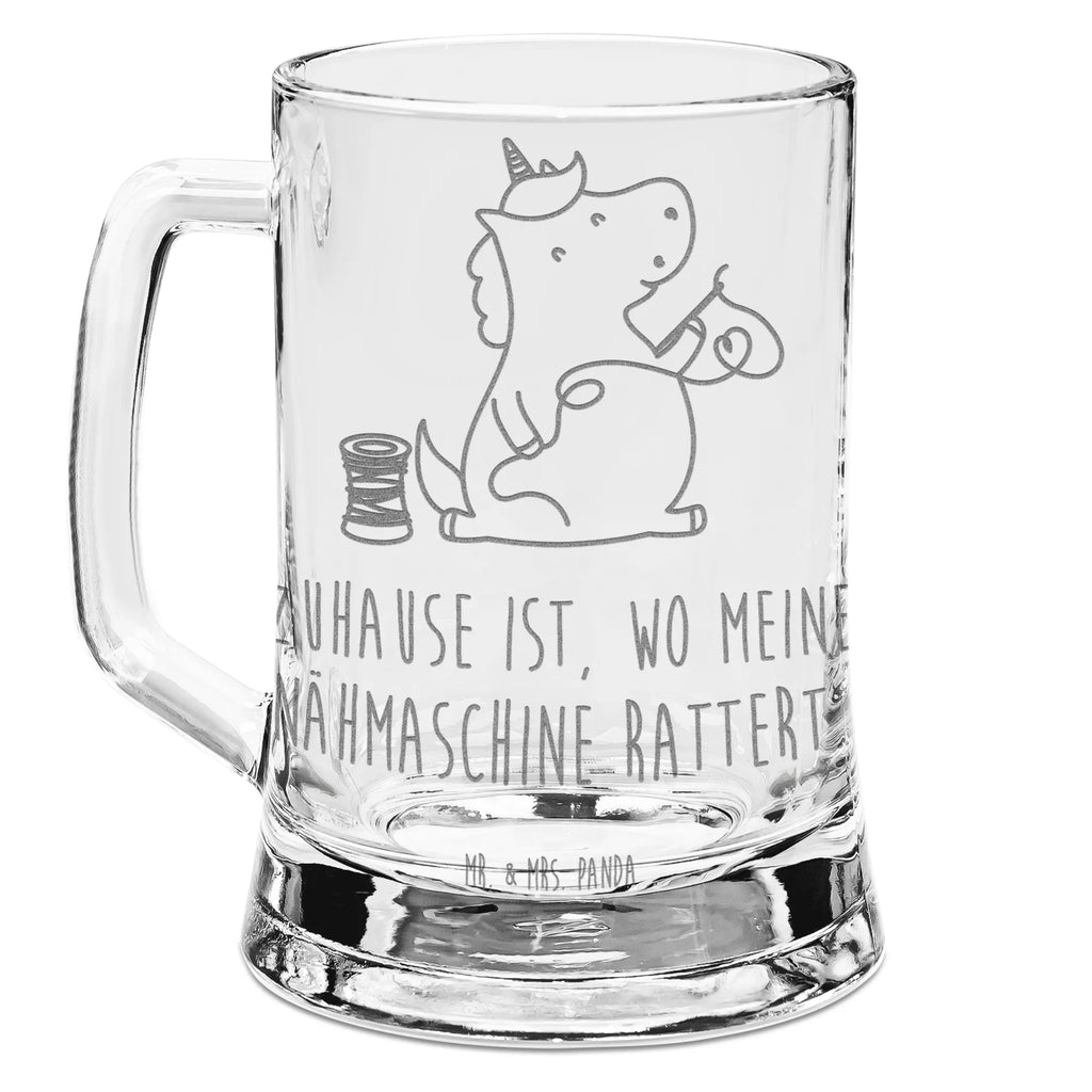 Gravur Bierkrug Einhorn Näherin Bierkrug, Bier Krug, Bierkrug Glas, Vatertag, Einhorn, Einhörner, Einhorn Deko, Unicorn, Näherin, nähen, Mädchen, Freundin, Häkeln, Stricken, basteln, Nähzimmer