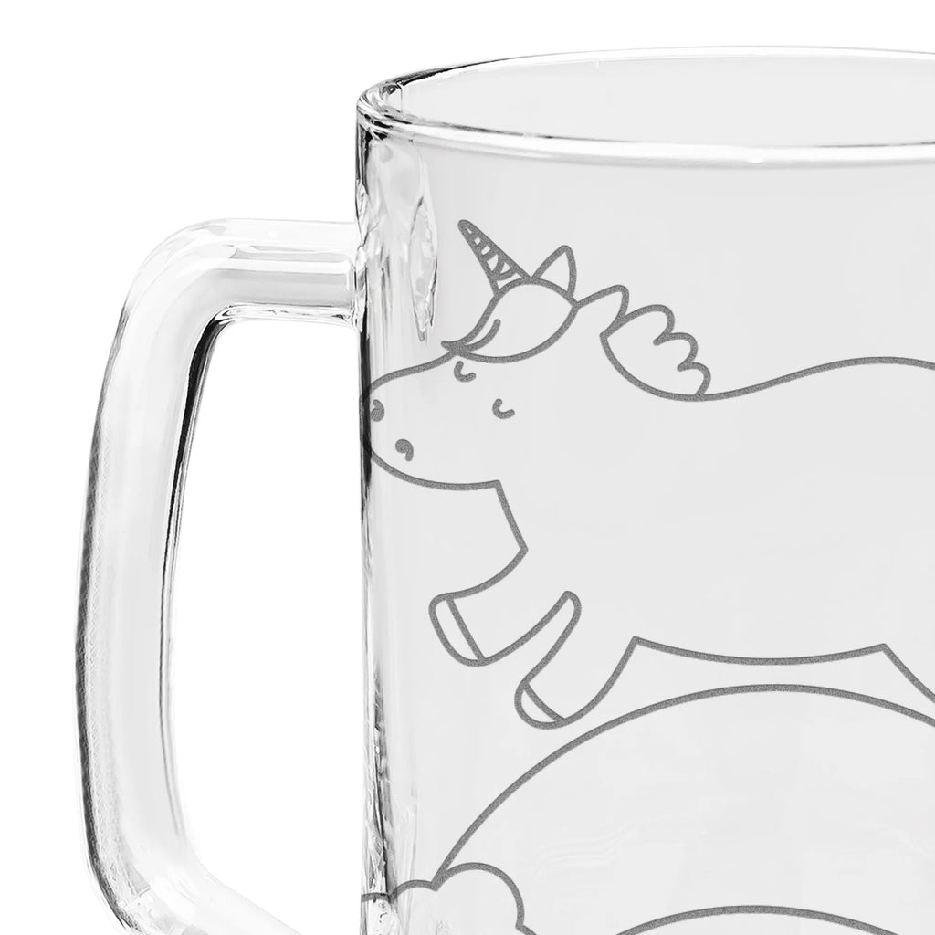 Gravur Bierkrug Einhorn Regenbogen Bierkrug, Bier Krug, Bierkrug Glas, Vatertag, Einhorn, Einhörner, Einhorn Deko, Pegasus, Unicorn, Regenbogen, Glitzer, Einhornpower, Erwachsenwerden, Einhornautobahn