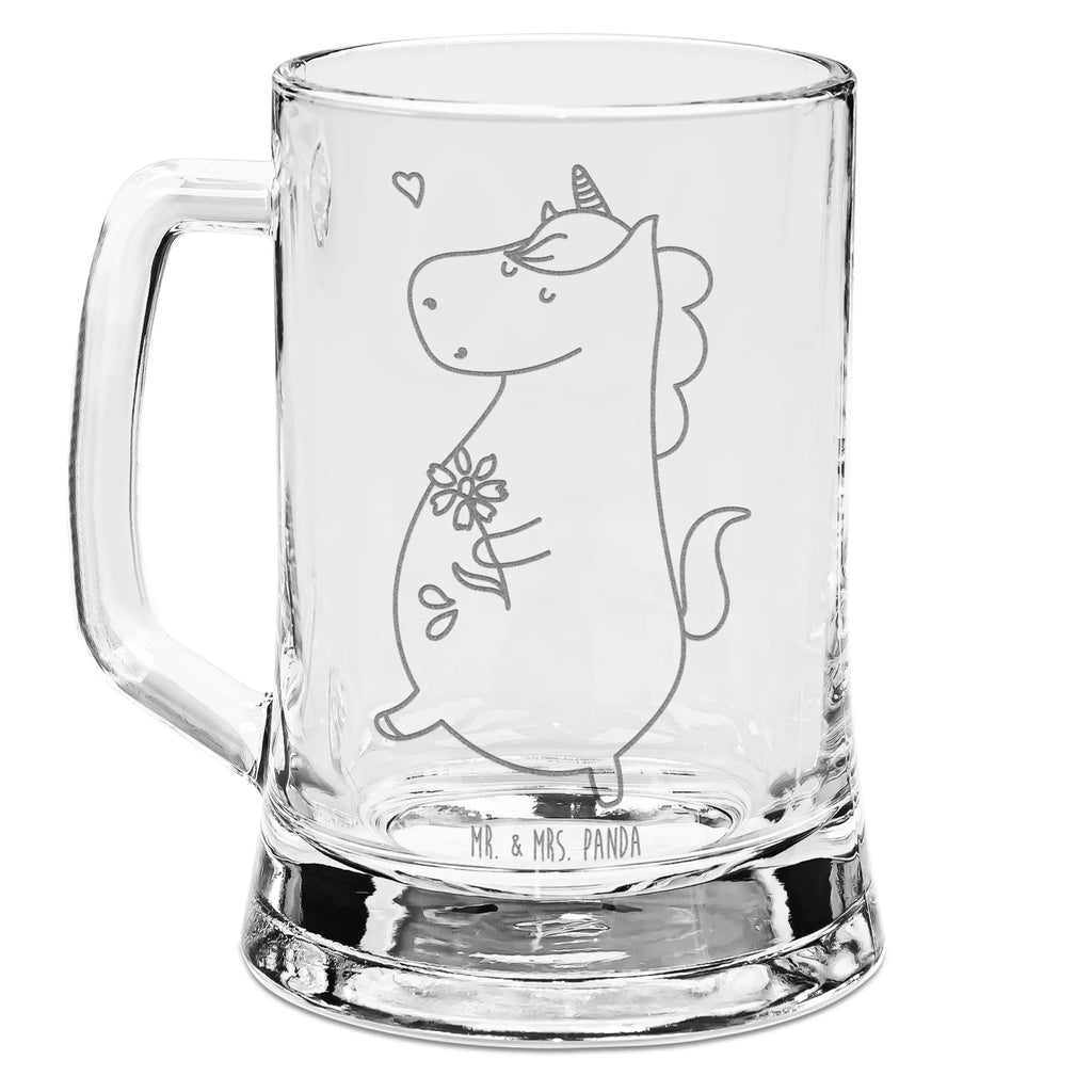 Gravur Bierkrug Einhorn Spaziergang Bierkrug, Bier Krug, Bierkrug Glas, Vatertag, Einhorn, Einhörner, Einhorn Deko, Pegasus, Unicorn, Glitzer, Blumen, Spaziergang, Motivation, Gute Laune, Freude, Freundin, Mutter, Schwester