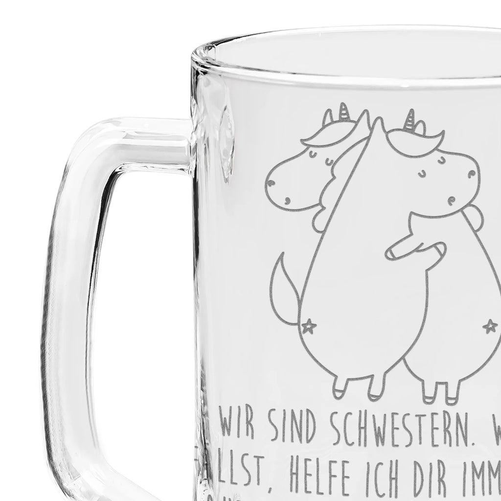 Gravur Bierkrug Einhörner Umarmen Bierkrug, Bier Krug, Bierkrug Glas, Vatertag, Einhorn, Einhörner, Einhorn Deko, Pegasus, Unicorn, Freundinnen, Freundin, BFF, Schwester, Schwestern, Familie, Geschwister, Sister, Liebe