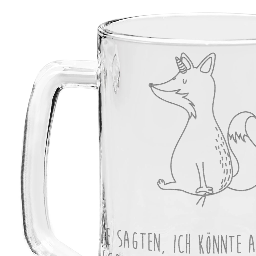 Gravur Bierkrug Einhorn Fuchs Bierkrug, Bier Krug, Bierkrug Glas, Vatertag, Einhorn, Einhörner, Einhorn Deko, Unicorn, Fuchs, Unicorns, Fuchshörnchen, Fuchshorn, Foxycorn, Füchse