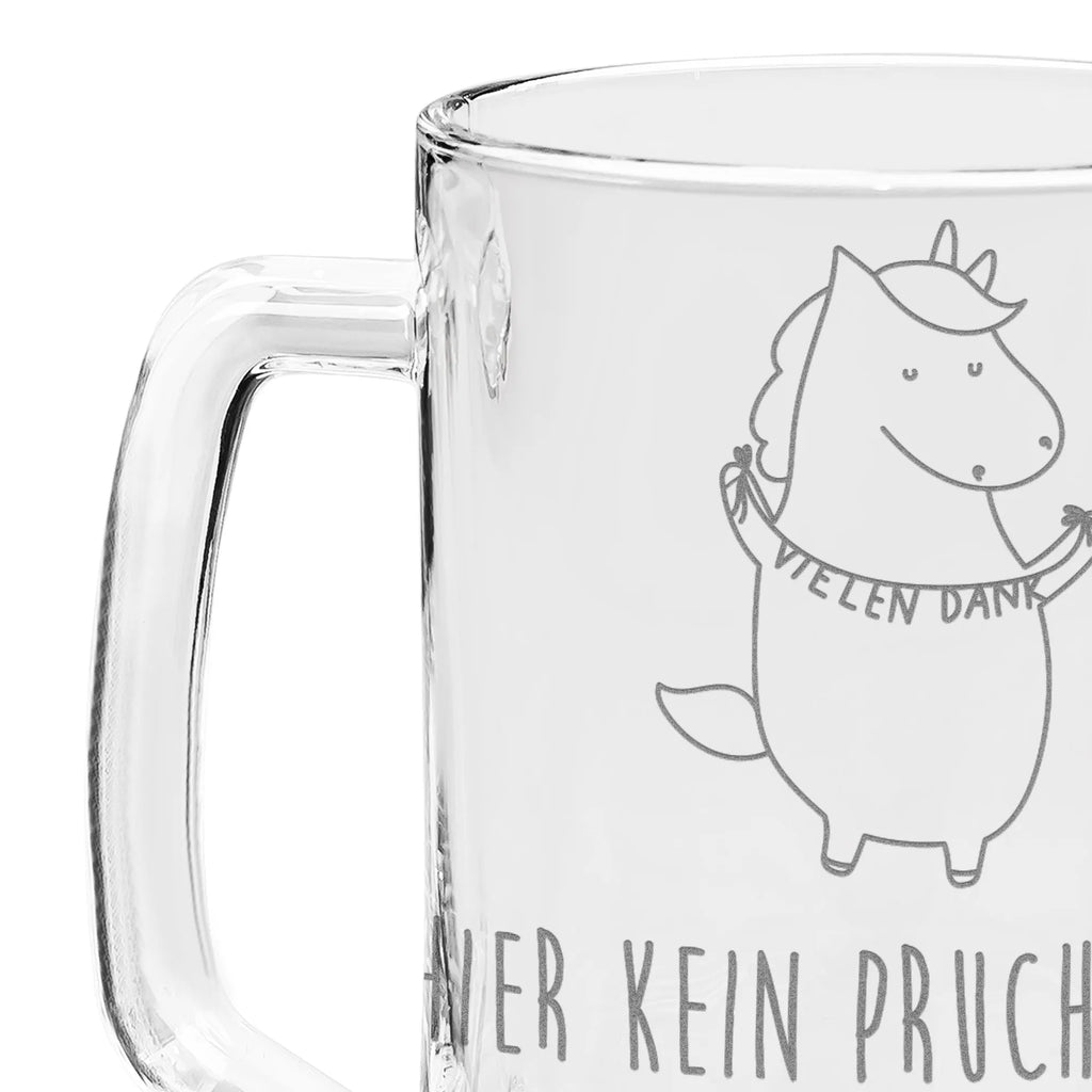 Gravur Bierkrug Einhorn Dankeschön Bierkrug, Bier Krug, Bierkrug Glas, Vatertag, Einhorn, Einhörner, Einhorn Deko, Unicorn, Danke, vielen Dank, Dankeschön, Danksagung