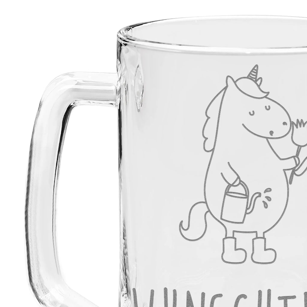 Personalisierter Gravur Bierkrug Einhorn Gärtner Personalisierter Bierkrug, Personalisierter Bier Krug, Personalisiertes Bierkrug Glas, Bierkrug mit Namen, Bier Krug mit Namen, Bierkrug Glas mit Namen, Vatertag, Wunschtext, Wunschname, Personalisierbar, Selbst gestalten, Einhorn, Einhörner, Einhorn Deko, Pegasus, Unicorn, Luftballon, Gießkanne, Giesskanne, Lebenslust, Freude, Blume, Freundin, Garten, Stiefel