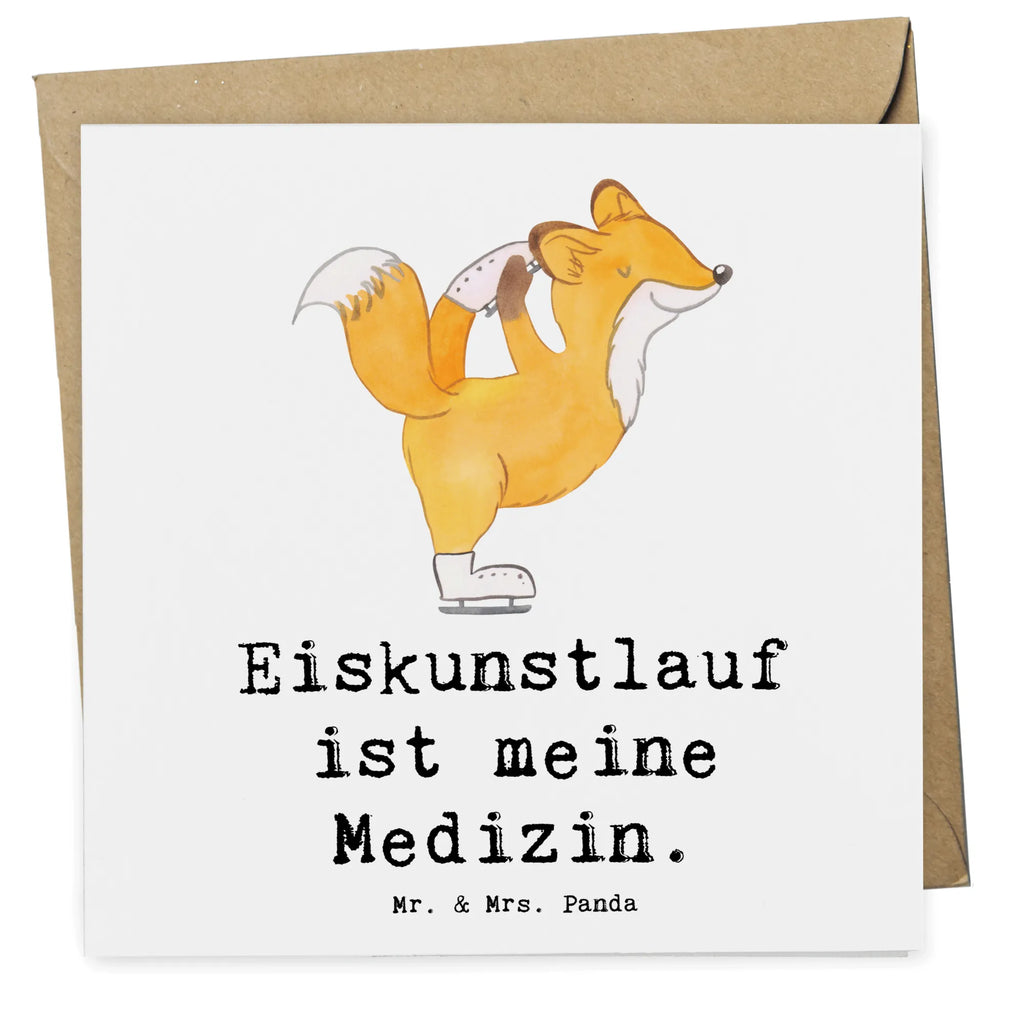 Deluxe Karte Fuchs Eiskunstläufer Karte, Grußkarte, Klappkarte, Einladungskarte, Glückwunschkarte, Hochzeitskarte, Geburtstagskarte, Hochwertige Grußkarte, Hochwertige Klappkarte, Geschenk, Sport, Sportart, Hobby, Schenken, Danke, Dankeschön, Auszeichnung, Gewinn, Sportler, Eiskunstläufer, Eiskunstläuferin, Eiskunst