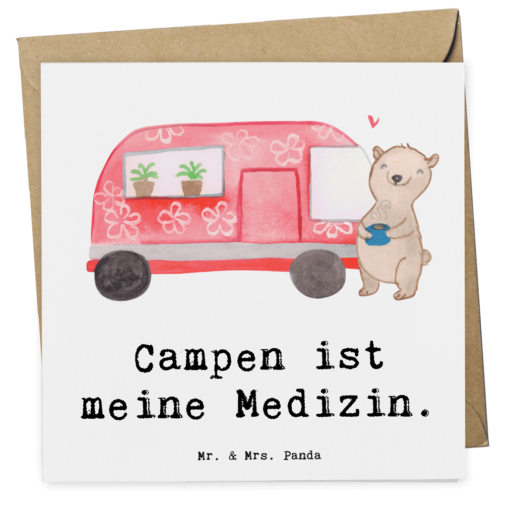 Deluxe Karte Bär Camper Karte, Grußkarte, Klappkarte, Einladungskarte, Glückwunschkarte, Hochzeitskarte, Geburtstagskarte, Hochwertige Grußkarte, Hochwertige Klappkarte, Geschenk, Sport, Sportart, Hobby, Schenken, Danke, Dankeschön, Auszeichnung, Gewinn, Sportler, Camper, Campen, Zelten, Campingplatz, Wohnmobil, Roadtrip, Urlaub