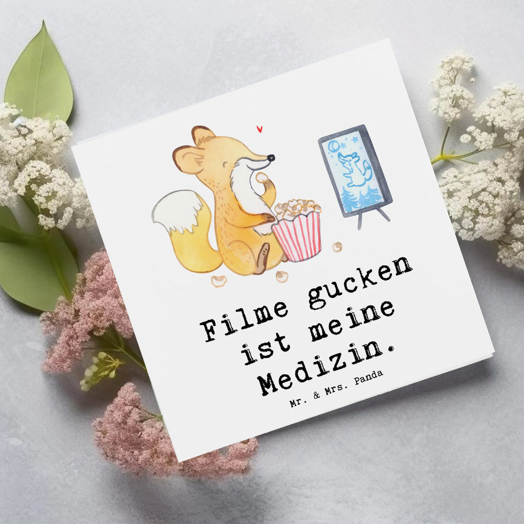 Deluxe Karte Fuchs Filme gucken Karte, Grußkarte, Klappkarte, Einladungskarte, Glückwunschkarte, Hochzeitskarte, Geburtstagskarte, Hochwertige Grußkarte, Hochwertige Klappkarte, Geschenk, Sport, Sportart, Hobby, Schenken, Danke, Dankeschön, Auszeichnung, Gewinn, Sportler, Filmabend, Filme gucken, TV, Fernsehen, Kino