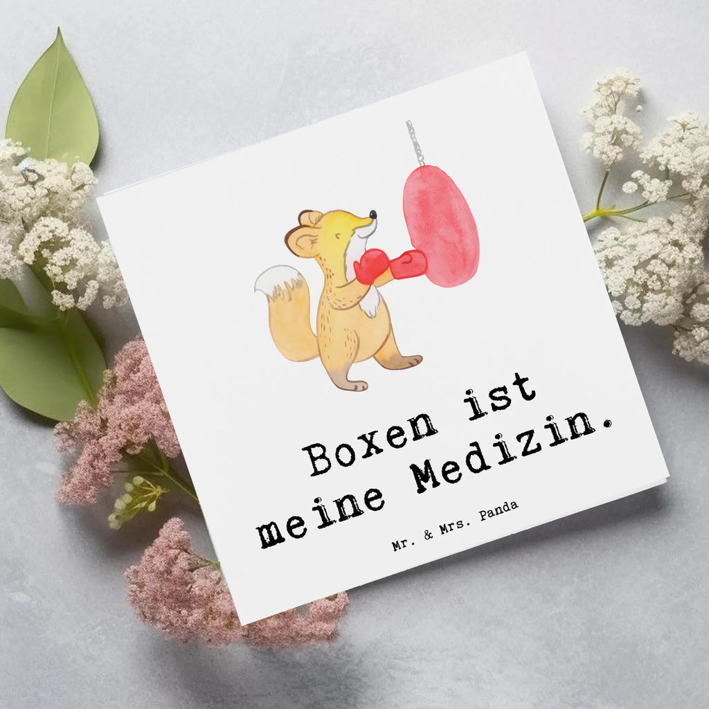 Deluxe Karte Fuchs Boxen Karte, Grußkarte, Klappkarte, Einladungskarte, Glückwunschkarte, Hochzeitskarte, Geburtstagskarte, Hochwertige Grußkarte, Hochwertige Klappkarte, Geschenk, Sport, Sportart, Hobby, Schenken, Danke, Dankeschön, Auszeichnung, Gewinn, Sportler, Boxen, Boxkampf, Boxtraining