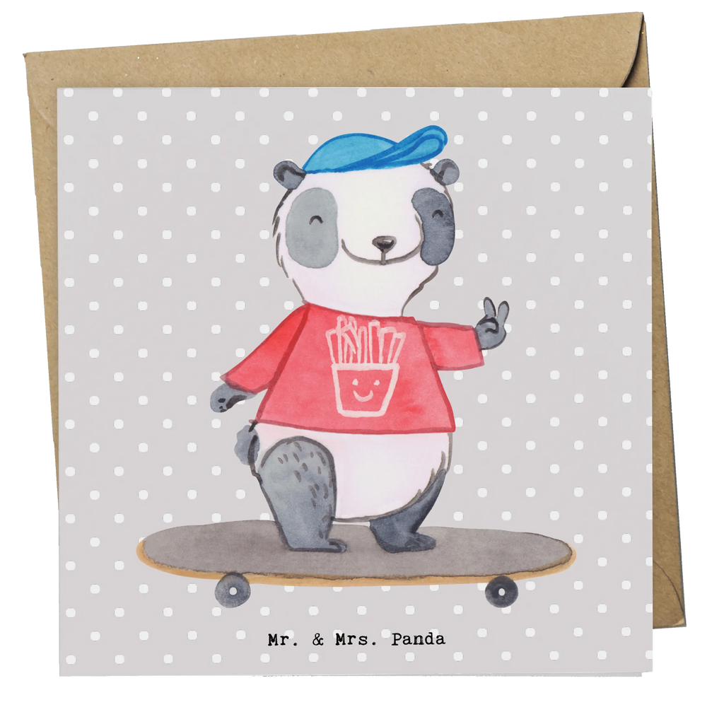 Deluxe Karte Panda Longboard fahren Karte, Grußkarte, Klappkarte, Einladungskarte, Glückwunschkarte, Hochzeitskarte, Geburtstagskarte, Hochwertige Grußkarte, Hochwertige Klappkarte, Geschenk, Sport, Sportart, Hobby, Schenken, Danke, Dankeschön, Auszeichnung, Gewinn, Sportler, Longboard fahren, Skaten