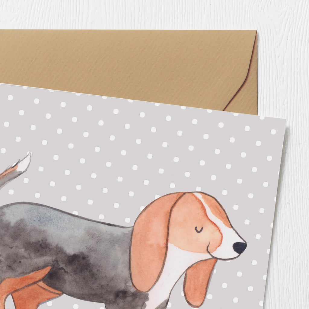 Deluxe Karte Basset Hound Moment Karte, Grußkarte, Klappkarte, Einladungskarte, Glückwunschkarte, Hochzeitskarte, Geburtstagskarte, Hochwertige Grußkarte, Hochwertige Klappkarte, Hund, Hunderasse, Rassehund, Hundebesitzer, Geschenk, Tierfreund, Schenken, Welpe, Basset Hound, Basset