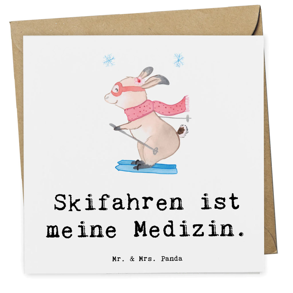 Deluxe Karte Hase Skifahren Karte, Grußkarte, Klappkarte, Einladungskarte, Glückwunschkarte, Hochzeitskarte, Geburtstagskarte, Hochwertige Grußkarte, Hochwertige Klappkarte, Geschenk, Sport, Sportart, Hobby, Schenken, Danke, Dankeschön, Auszeichnung, Gewinn, Sportler, Ski fahren, Skifahren, Skisport, Skiwettbewerb, Skirennen