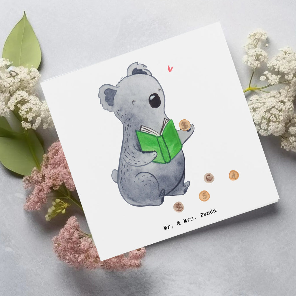 Deluxe Karte Koala Münzen sammeln Karte, Grußkarte, Klappkarte, Einladungskarte, Glückwunschkarte, Hochzeitskarte, Geburtstagskarte, Hochwertige Grußkarte, Hochwertige Klappkarte, Geschenk, Sport, Sportart, Hobby, Schenken, Danke, Dankeschön, Auszeichnung, Gewinn, Sportler, Münzen sammeln, Numismatik, Münzen aus aller Welt