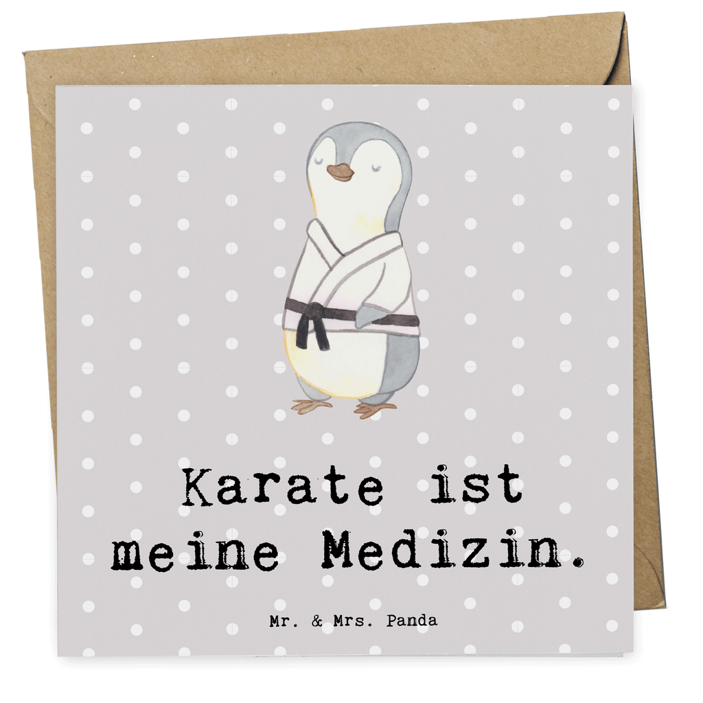 Deluxe Karte Pinguin Karate Karte, Grußkarte, Klappkarte, Einladungskarte, Glückwunschkarte, Hochzeitskarte, Geburtstagskarte, Hochwertige Grußkarte, Hochwertige Klappkarte, Geschenk, Sport, Sportart, Hobby, Schenken, Danke, Dankeschön, Auszeichnung, Gewinn, Sportler, Karate, Kampfsportart, Selbstverteidigung, Kampfkunst, Karate Verein