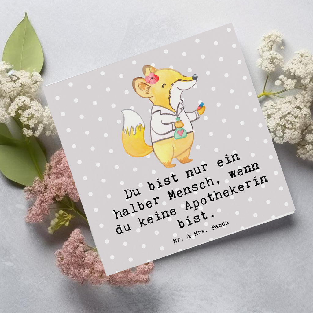 Deluxe Karte Apothekerin Herz Karte, Grußkarte, Klappkarte, Einladungskarte, Glückwunschkarte, Hochzeitskarte, Geburtstagskarte, Hochwertige Grußkarte, Hochwertige Klappkarte, Beruf, Ausbildung, Jubiläum, Abschied, Rente, Kollege, Kollegin, Geschenk, Schenken, Arbeitskollege, Mitarbeiter, Firma, Danke, Dankeschön, Apothekerin, Pharmazie, Staatsexamen, Approbation, Eröffnung Apotheke