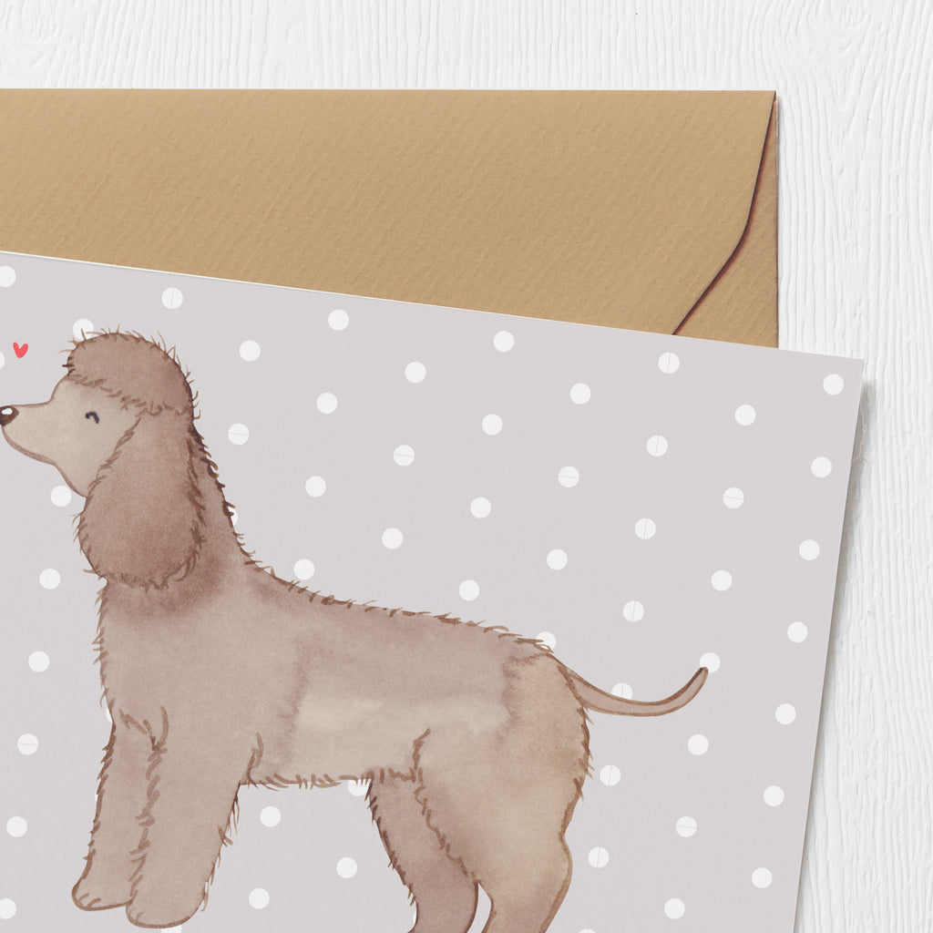 Personalisierte Deluxe Karte Irish Water Spaniel Lebensretter Personalisierte Grußkarte, Personalisiertere Klappkarte, Personalisierte Einladungskarte, Personalisierte Glückwunschkarte, Personalisierte Hochzeitskarte, Personalisierte Geburtstagskarte, Grußkarte mit Namen, Grußkarte selber drucken, Grußkarte selbst gestalten, Grußkarte mit persönlichen Nachrichten, Grußkarte als Geldgeschenk, Grußkarten personalisiert, Personalisierte Karte, Hund, Hunderasse, Rassehund, Hundebesitzer, Geschenk, Tierfreund, Schenken, Welpe, Irish Water Spaniel, Jagdhund