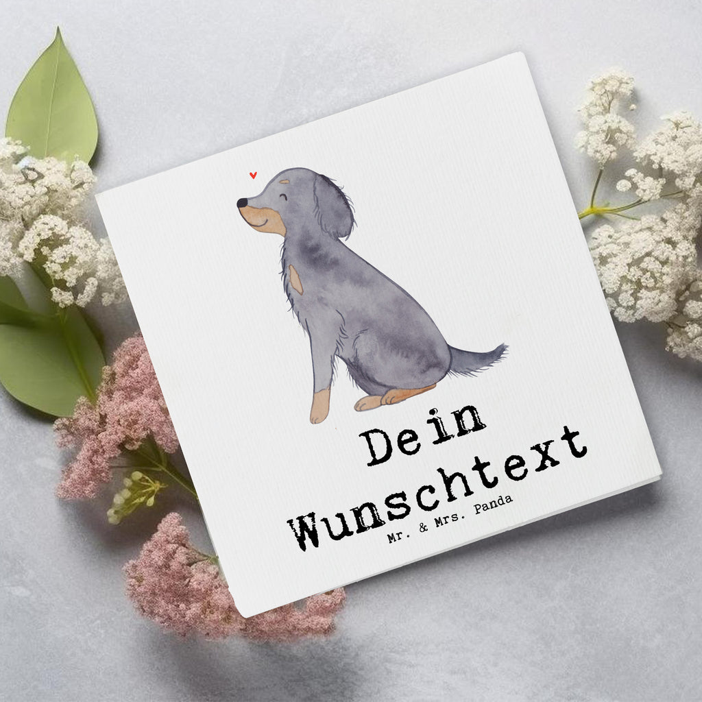 Personalisierte Deluxe Karte Gordon Setter Lebensretter Personalisierte Grußkarte, Personalisiertere Klappkarte, Personalisierte Einladungskarte, Personalisierte Glückwunschkarte, Personalisierte Hochzeitskarte, Personalisierte Geburtstagskarte, Grußkarte mit Namen, Grußkarte selber drucken, Grußkarte selbst gestalten, Grußkarte mit persönlichen Nachrichten, Grußkarte als Geldgeschenk, Grußkarten personalisiert, Personalisierte Karte, Hund, Hunderasse, Rassehund, Hundebesitzer, Geschenk, Tierfreund, Schenken, Welpe, Gordon Shetter, Jagdhund