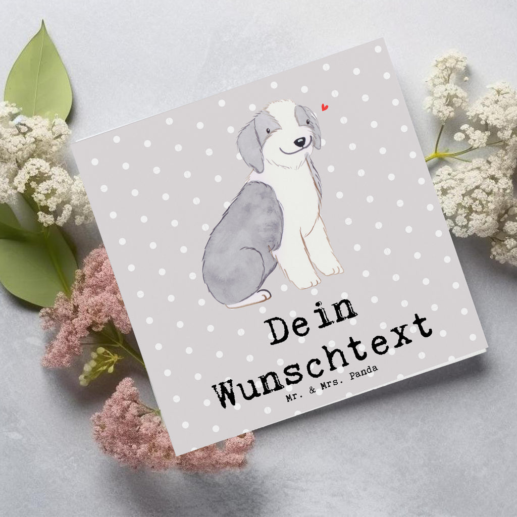 Personalisierte Deluxe Karte Bearded Collie Lebensretter Personalisierte Grußkarte, Personalisiertere Klappkarte, Personalisierte Einladungskarte, Personalisierte Glückwunschkarte, Personalisierte Hochzeitskarte, Personalisierte Geburtstagskarte, Grußkarte mit Namen, Grußkarte selber drucken, Grußkarte selbst gestalten, Grußkarte mit persönlichen Nachrichten, Grußkarte als Geldgeschenk, Grußkarten personalisiert, Personalisierte Karte, Hund, Hunderasse, Rassehund, Hundebesitzer, Geschenk, Tierfreund, Schenken, Welpe, Bearded Collie, britischer Hütehund