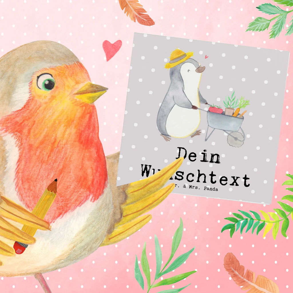 Personalisierte Deluxe Karte Pinguin Gartenarbeit Personalisierte Grußkarte, Personalisiertere Klappkarte, Personalisierte Einladungskarte, Personalisierte Glückwunschkarte, Personalisierte Hochzeitskarte, Personalisierte Geburtstagskarte, Grußkarte mit Namen, Grußkarte selber drucken, Grußkarte selbst gestalten, Grußkarte mit persönlichen Nachrichten, Grußkarte als Geldgeschenk, Grußkarten personalisiert, Personalisierte Karte, Geschenk, Sport, Sportart, Hobby, Schenken, Danke, Dankeschön, Auszeichnung, Gewinn, Sportler, Gartenarbeit, Urban gardening, Gärtnern, Gartenpflege