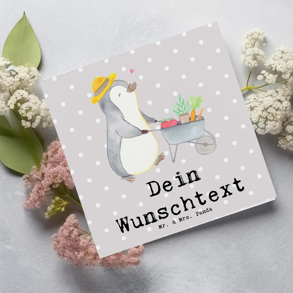 Personalisierte Deluxe Karte Pinguin Gartenarbeit Personalisierte Grußkarte, Personalisiertere Klappkarte, Personalisierte Einladungskarte, Personalisierte Glückwunschkarte, Personalisierte Hochzeitskarte, Personalisierte Geburtstagskarte, Grußkarte mit Namen, Grußkarte selber drucken, Grußkarte selbst gestalten, Grußkarte mit persönlichen Nachrichten, Grußkarte als Geldgeschenk, Grußkarten personalisiert, Personalisierte Karte, Geschenk, Sport, Sportart, Hobby, Schenken, Danke, Dankeschön, Auszeichnung, Gewinn, Sportler, Gartenarbeit, Urban gardening, Gärtnern, Gartenpflege