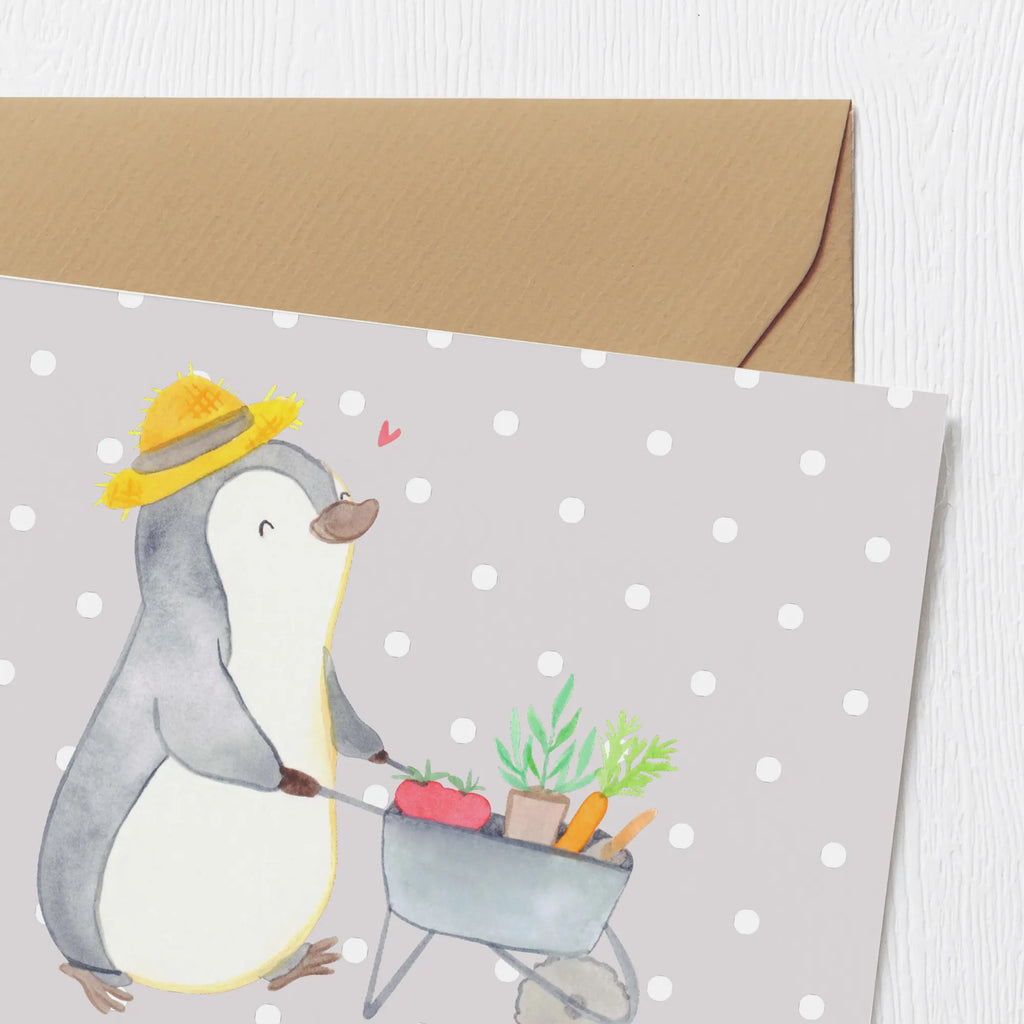 Personalisierte Deluxe Karte Pinguin Gartenarbeit Personalisierte Grußkarte, Personalisiertere Klappkarte, Personalisierte Einladungskarte, Personalisierte Glückwunschkarte, Personalisierte Hochzeitskarte, Personalisierte Geburtstagskarte, Grußkarte mit Namen, Grußkarte selber drucken, Grußkarte selbst gestalten, Grußkarte mit persönlichen Nachrichten, Grußkarte als Geldgeschenk, Grußkarten personalisiert, Personalisierte Karte, Geschenk, Sport, Sportart, Hobby, Schenken, Danke, Dankeschön, Auszeichnung, Gewinn, Sportler, Gartenarbeit, Urban gardening, Gärtnern, Gartenpflege