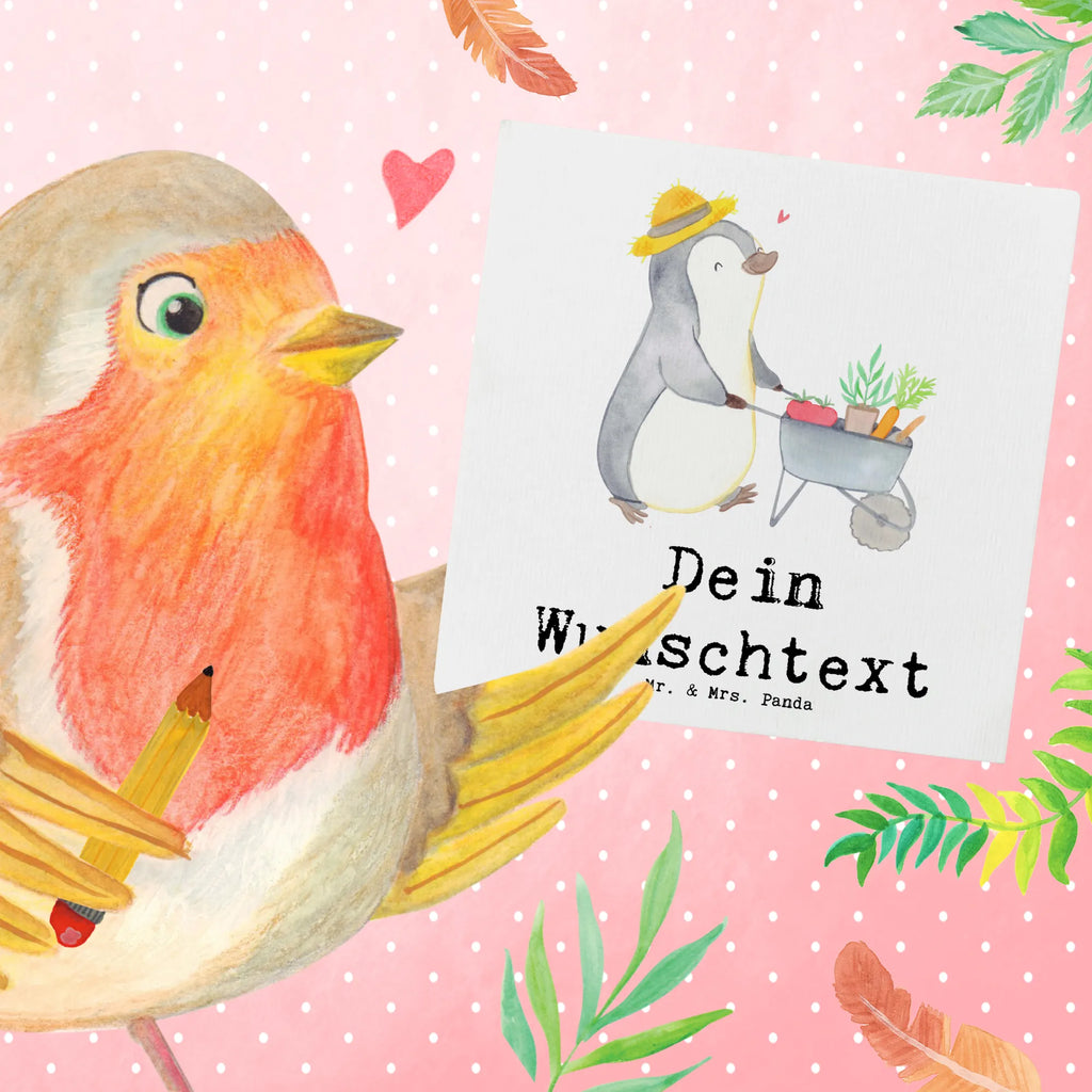 Personalisierte Deluxe Karte Pinguin Gartenarbeit Personalisierte Grußkarte, Personalisiertere Klappkarte, Personalisierte Einladungskarte, Personalisierte Glückwunschkarte, Personalisierte Hochzeitskarte, Personalisierte Geburtstagskarte, Grußkarte mit Namen, Grußkarte selber drucken, Grußkarte selbst gestalten, Grußkarte mit persönlichen Nachrichten, Grußkarte als Geldgeschenk, Grußkarten personalisiert, Personalisierte Karte, Geschenk, Sport, Sportart, Hobby, Schenken, Danke, Dankeschön, Auszeichnung, Gewinn, Sportler, Gartenarbeit, Urban gardening, Gärtnern, Gartenpflege