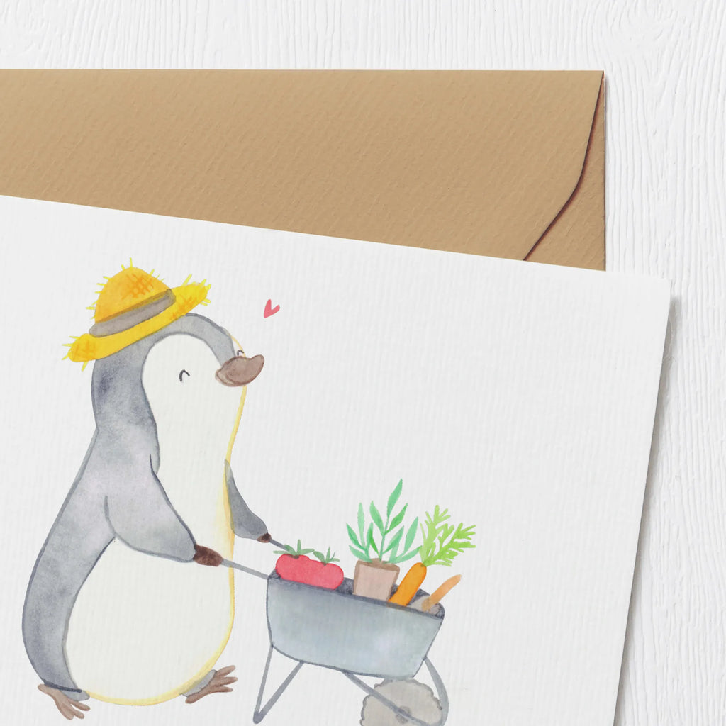 Personalisierte Deluxe Karte Pinguin Gartenarbeit Personalisierte Grußkarte, Personalisiertere Klappkarte, Personalisierte Einladungskarte, Personalisierte Glückwunschkarte, Personalisierte Hochzeitskarte, Personalisierte Geburtstagskarte, Grußkarte mit Namen, Grußkarte selber drucken, Grußkarte selbst gestalten, Grußkarte mit persönlichen Nachrichten, Grußkarte als Geldgeschenk, Grußkarten personalisiert, Personalisierte Karte, Geschenk, Sport, Sportart, Hobby, Schenken, Danke, Dankeschön, Auszeichnung, Gewinn, Sportler, Gartenarbeit, Urban gardening, Gärtnern, Gartenpflege