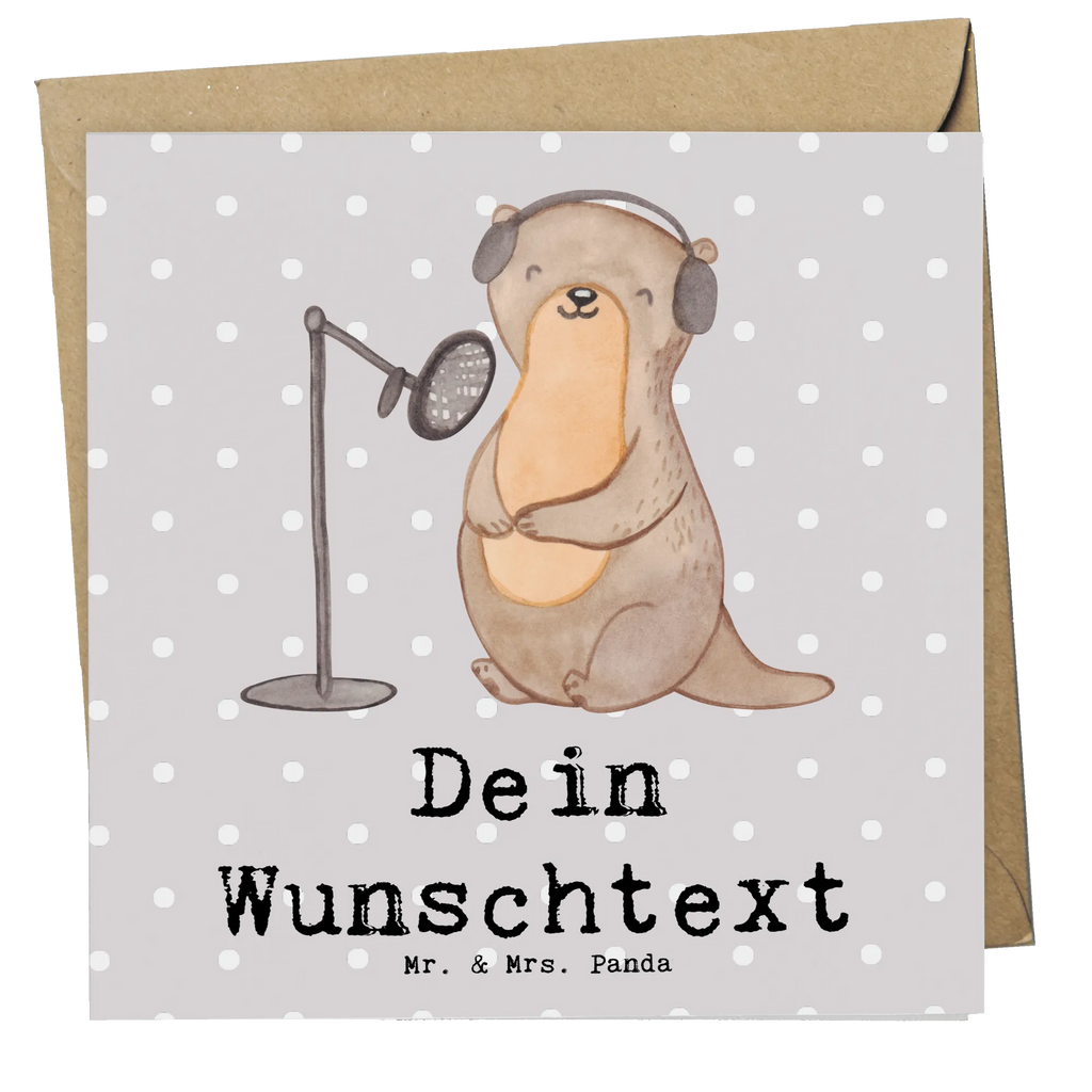 Personalisierte Deluxe Karte Otter Podcast aufnehmen Personalisierte Grußkarte, Personalisiertere Klappkarte, Personalisierte Einladungskarte, Personalisierte Glückwunschkarte, Personalisierte Hochzeitskarte, Personalisierte Geburtstagskarte, Grußkarte mit Namen, Grußkarte selber drucken, Grußkarte selbst gestalten, Grußkarte mit persönlichen Nachrichten, Grußkarte als Geldgeschenk, Grußkarten personalisiert, Personalisierte Karte, Geschenk, Sport, Sportart, Hobby, Schenken, Danke, Dankeschön, Auszeichnung, Gewinn, Sportler, Podcast aufnehmen, Podcast produzieren, Podcasterin, Podcaster