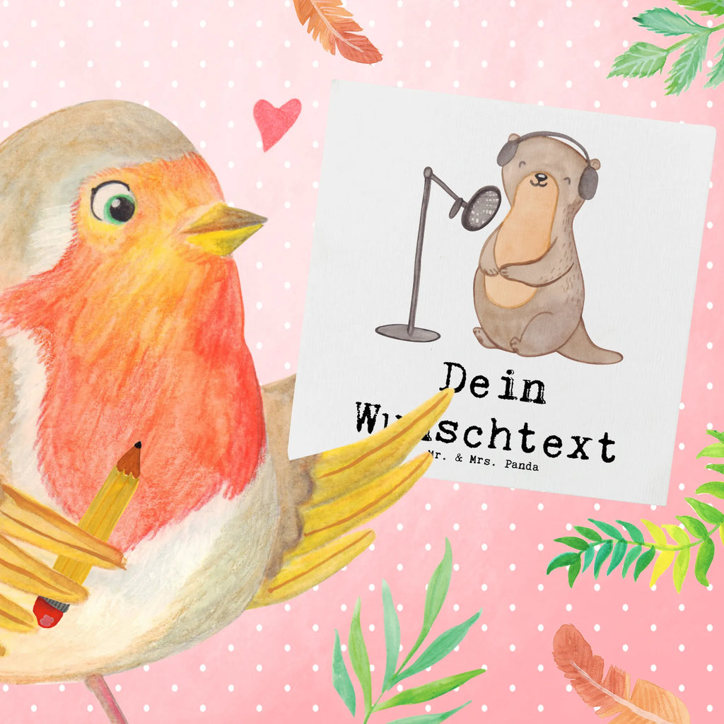 Personalisierte Deluxe Karte Otter Podcast aufnehmen Personalisierte Grußkarte, Personalisiertere Klappkarte, Personalisierte Einladungskarte, Personalisierte Glückwunschkarte, Personalisierte Hochzeitskarte, Personalisierte Geburtstagskarte, Grußkarte mit Namen, Grußkarte selber drucken, Grußkarte selbst gestalten, Grußkarte mit persönlichen Nachrichten, Grußkarte als Geldgeschenk, Grußkarten personalisiert, Personalisierte Karte, Geschenk, Sport, Sportart, Hobby, Schenken, Danke, Dankeschön, Auszeichnung, Gewinn, Sportler, Podcast aufnehmen, Podcast produzieren, Podcasterin, Podcaster