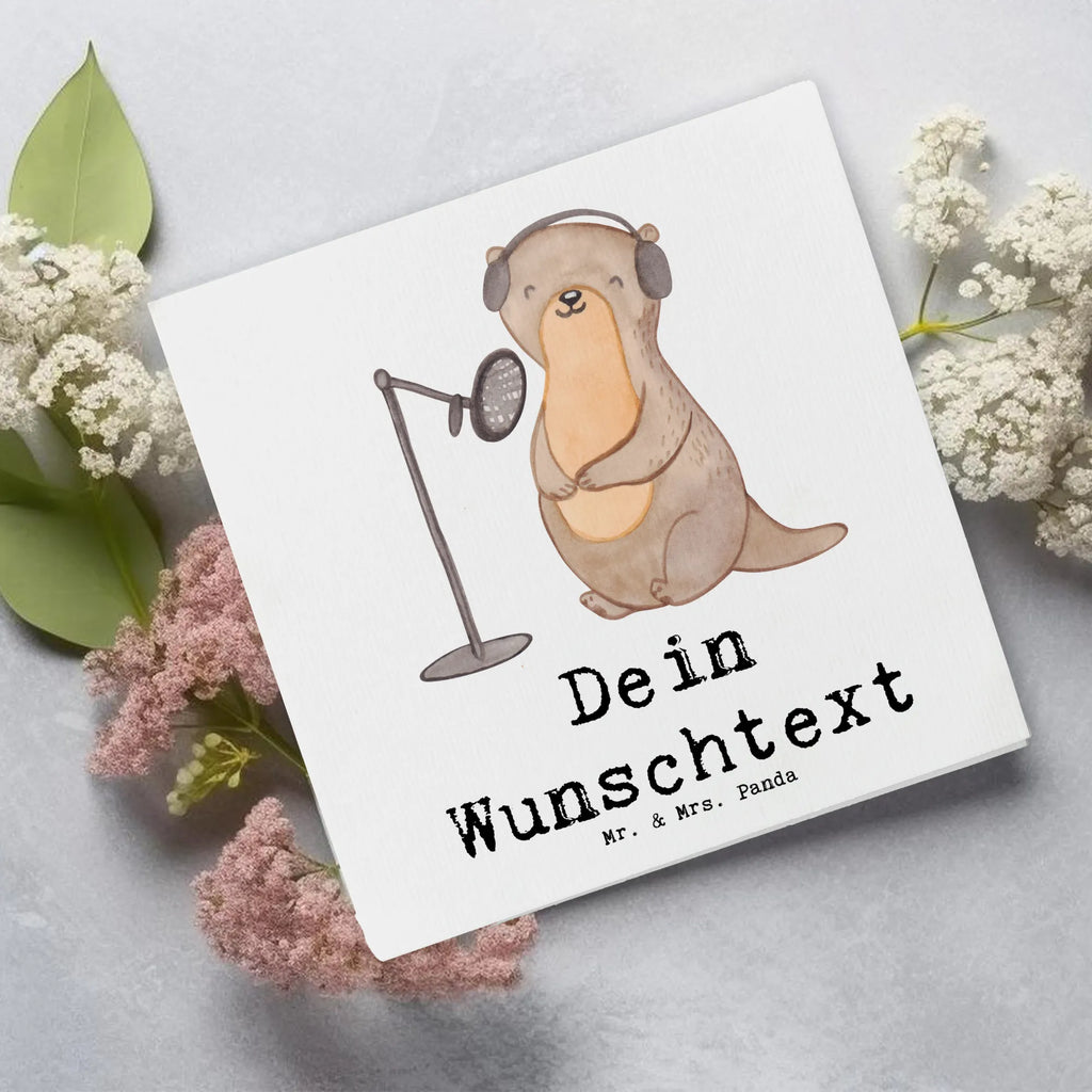 Personalisierte Deluxe Karte Otter Podcast aufnehmen Personalisierte Grußkarte, Personalisiertere Klappkarte, Personalisierte Einladungskarte, Personalisierte Glückwunschkarte, Personalisierte Hochzeitskarte, Personalisierte Geburtstagskarte, Grußkarte mit Namen, Grußkarte selber drucken, Grußkarte selbst gestalten, Grußkarte mit persönlichen Nachrichten, Grußkarte als Geldgeschenk, Grußkarten personalisiert, Personalisierte Karte, Geschenk, Sport, Sportart, Hobby, Schenken, Danke, Dankeschön, Auszeichnung, Gewinn, Sportler, Podcast aufnehmen, Podcast produzieren, Podcasterin, Podcaster