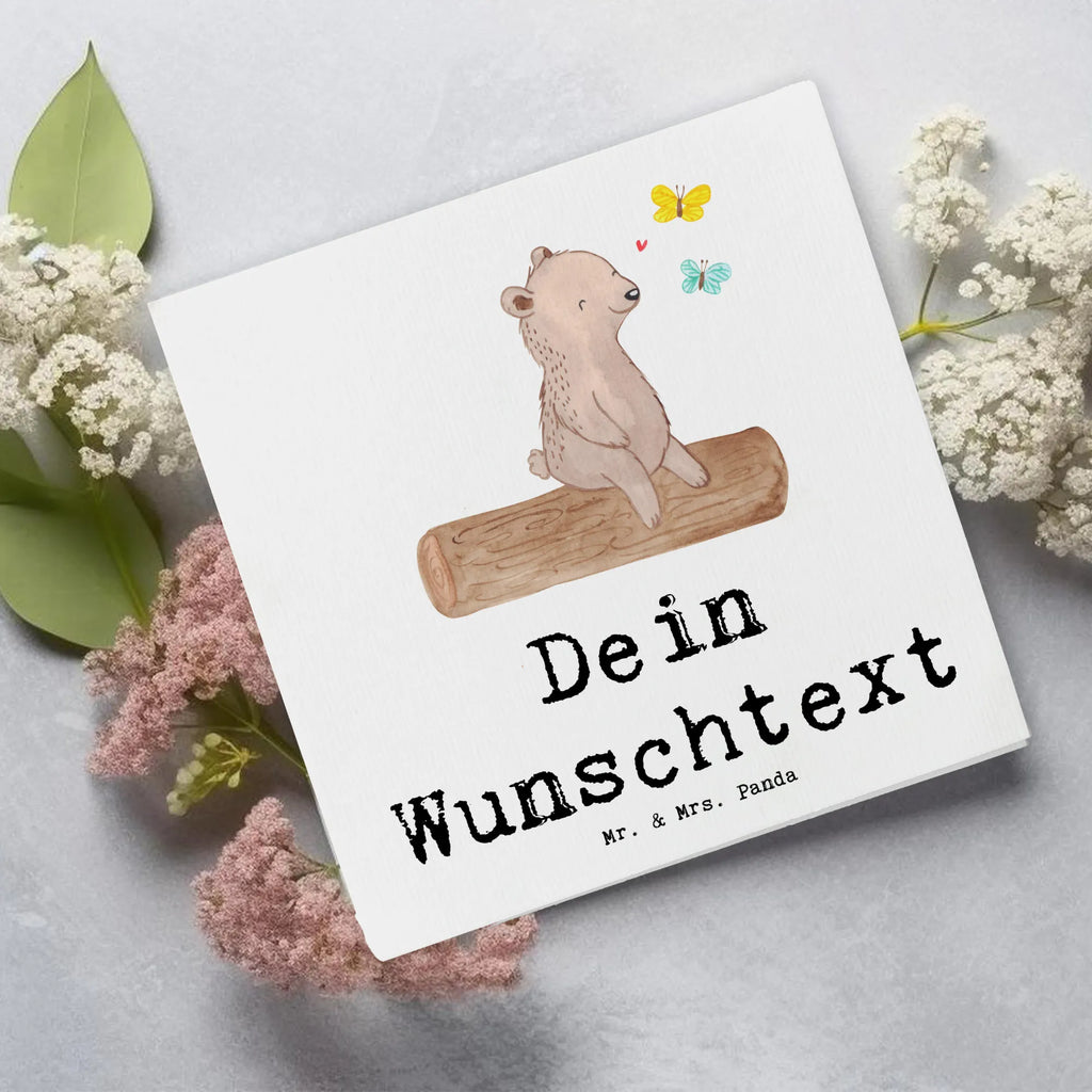 Personalisierte Deluxe Karte Bär Naturliebhaber Personalisierte Grußkarte, Personalisiertere Klappkarte, Personalisierte Einladungskarte, Personalisierte Glückwunschkarte, Personalisierte Hochzeitskarte, Personalisierte Geburtstagskarte, Grußkarte mit Namen, Grußkarte selber drucken, Grußkarte selbst gestalten, Grußkarte mit persönlichen Nachrichten, Grußkarte als Geldgeschenk, Grußkarten personalisiert, Personalisierte Karte, Geschenk, Sport, Sportart, Hobby, Schenken, Danke, Dankeschön, Auszeichnung, Gewinn, Sportler, Naturliebhaber, Outdoor, Wandern, Nature Lover