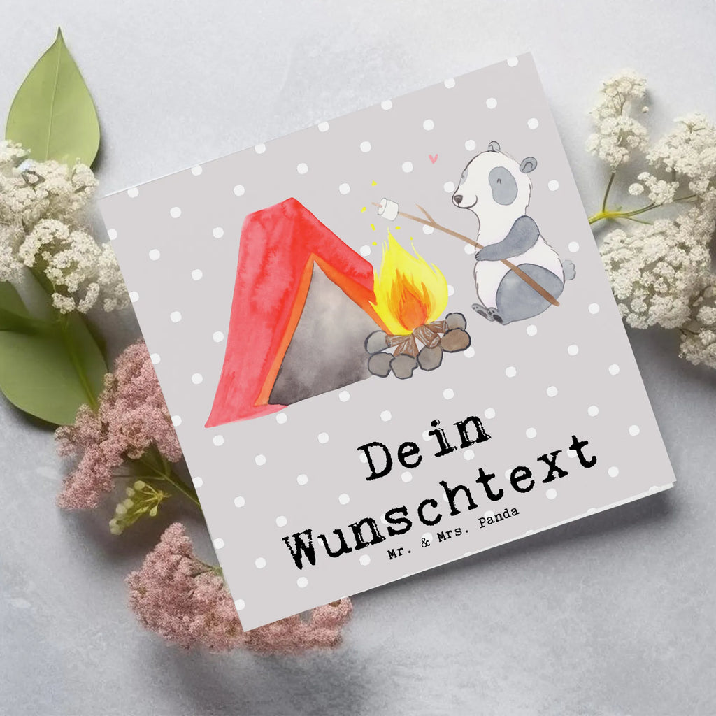 Personalisierte Deluxe Karte Panda Campen Personalisierte Grußkarte, Personalisiertere Klappkarte, Personalisierte Einladungskarte, Personalisierte Glückwunschkarte, Personalisierte Hochzeitskarte, Personalisierte Geburtstagskarte, Grußkarte mit Namen, Grußkarte selber drucken, Grußkarte selbst gestalten, Grußkarte mit persönlichen Nachrichten, Grußkarte als Geldgeschenk, Grußkarten personalisiert, Personalisierte Karte, Geschenk, Sport, Sportart, Hobby, Schenken, Danke, Dankeschön, Auszeichnung, Gewinn, Sportler, Campen, Camping, campen gehen, Zelten, Campingplatz