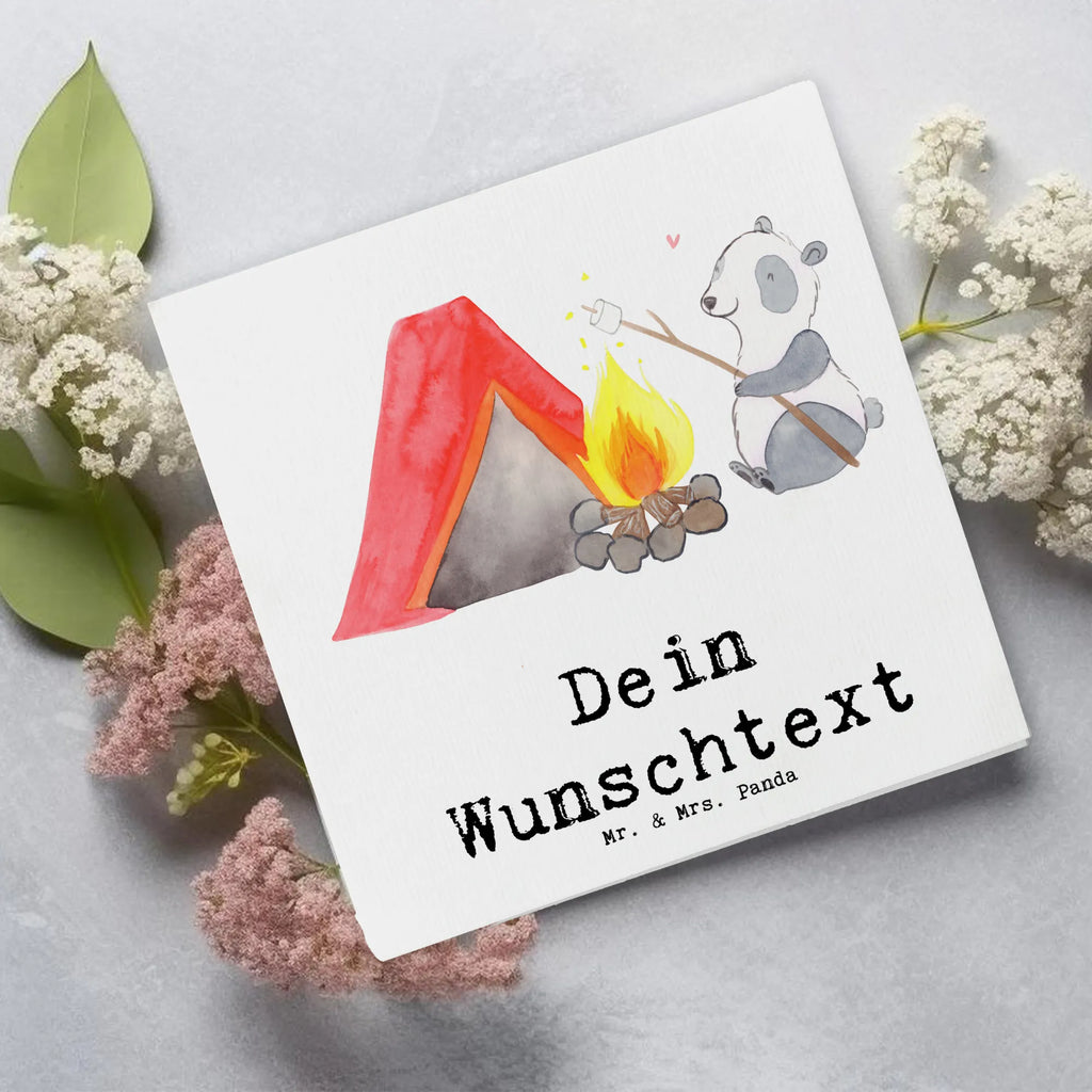 Personalisierte Deluxe Karte Panda Campen Personalisierte Grußkarte, Personalisiertere Klappkarte, Personalisierte Einladungskarte, Personalisierte Glückwunschkarte, Personalisierte Hochzeitskarte, Personalisierte Geburtstagskarte, Grußkarte mit Namen, Grußkarte selber drucken, Grußkarte selbst gestalten, Grußkarte mit persönlichen Nachrichten, Grußkarte als Geldgeschenk, Grußkarten personalisiert, Personalisierte Karte, Geschenk, Sport, Sportart, Hobby, Schenken, Danke, Dankeschön, Auszeichnung, Gewinn, Sportler, Campen, Camping, campen gehen, Zelten, Campingplatz