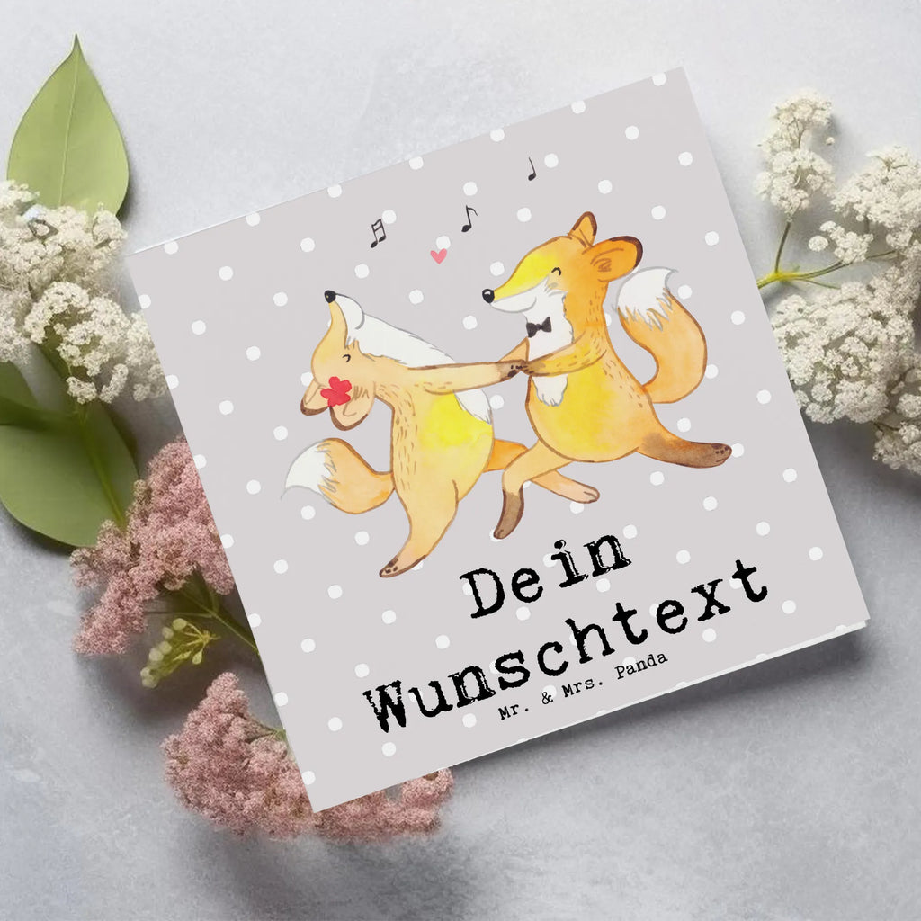 Personalisierte Deluxe Karte Füchse Salsa tanzen Personalisierte Grußkarte, Personalisiertere Klappkarte, Personalisierte Einladungskarte, Personalisierte Glückwunschkarte, Personalisierte Hochzeitskarte, Personalisierte Geburtstagskarte, Grußkarte mit Namen, Grußkarte selber drucken, Grußkarte selbst gestalten, Grußkarte mit persönlichen Nachrichten, Grußkarte als Geldgeschenk, Grußkarten personalisiert, Personalisierte Karte, Geschenk, Sport, Sportart, Hobby, Schenken, Danke, Dankeschön, Auszeichnung, Gewinn, Sportler, Salsa tanzen, Tanzschule, Tanzen, Tanzkurs