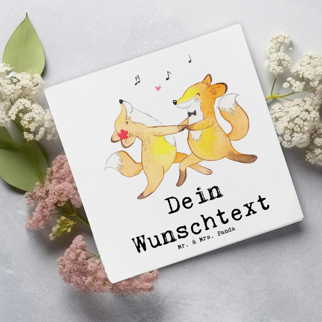 Personalisierte Deluxe Karte Füchse Salsa tanzen Personalisierte Grußkarte, Personalisiertere Klappkarte, Personalisierte Einladungskarte, Personalisierte Glückwunschkarte, Personalisierte Hochzeitskarte, Personalisierte Geburtstagskarte, Grußkarte mit Namen, Grußkarte selber drucken, Grußkarte selbst gestalten, Grußkarte mit persönlichen Nachrichten, Grußkarte als Geldgeschenk, Grußkarten personalisiert, Personalisierte Karte, Geschenk, Sport, Sportart, Hobby, Schenken, Danke, Dankeschön, Auszeichnung, Gewinn, Sportler, Salsa tanzen, Tanzschule, Tanzen, Tanzkurs