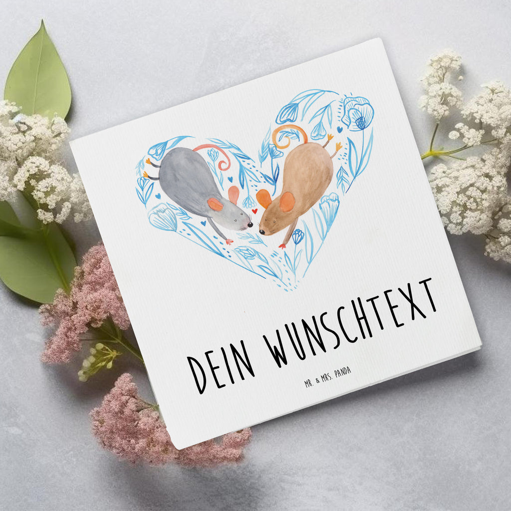 Personalisierte Deluxe Karte Hochzeit Mäuse Herz Personalisierte Grußkarte, Personalisiertere Klappkarte, Personalisierte Einladungskarte, Personalisierte Glückwunschkarte, Personalisierte Hochzeitskarte, Personalisierte Geburtstagskarte, Grußkarte mit Namen, Grußkarte selber drucken, Grußkarte selbst gestalten, Grußkarte mit persönlichen Nachrichten, Grußkarte als Geldgeschenk, Grußkarten personalisiert, Personalisierte Karte, Hochzeit, Hochzeitsgeschenk, Ehe, Hochzeitsfeier, Trauung, Trauungsgeschenk, Hochzeitskarte, Verlobungsfeier, Verlobungsgeschenk, Hochzeitsgeschenkideen, Hochzeitsgeschenke für Brautpaar, Maus, Mäuse, Paar, Liebe, Freund, Freundin, Paargeschenk