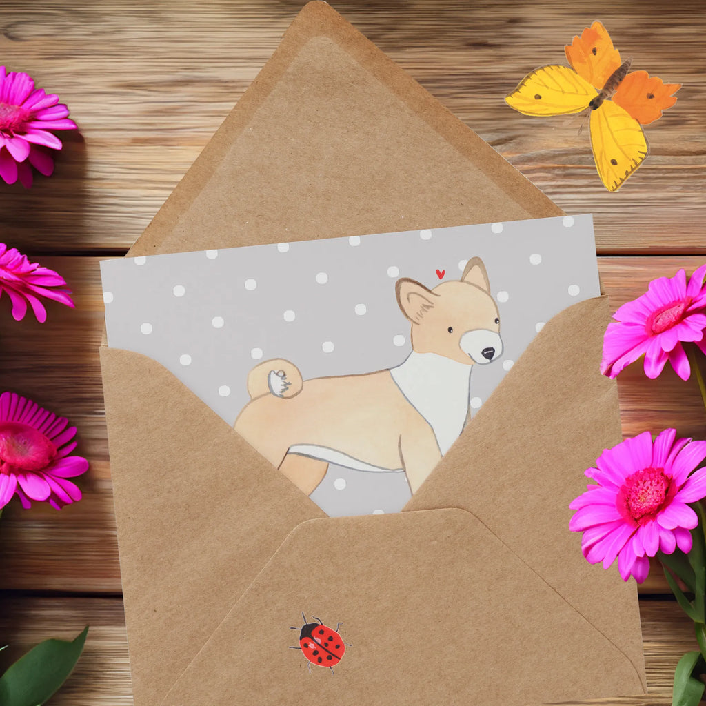 Personalisierte Deluxe Karte Basenji Lebensretter Personalisierte Grußkarte, Personalisiertere Klappkarte, Personalisierte Einladungskarte, Personalisierte Glückwunschkarte, Personalisierte Hochzeitskarte, Personalisierte Geburtstagskarte, Grußkarte mit Namen, Grußkarte selber drucken, Grußkarte selbst gestalten, Grußkarte mit persönlichen Nachrichten, Grußkarte als Geldgeschenk, Grußkarten personalisiert, Personalisierte Karte, Hund, Hunderasse, Rassehund, Hundebesitzer, Geschenk, Tierfreund, Schenken, Welpe, Kongo-Terrier, Basenji