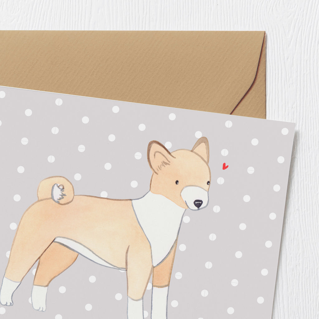 Personalisierte Deluxe Karte Basenji Lebensretter Personalisierte Grußkarte, Personalisiertere Klappkarte, Personalisierte Einladungskarte, Personalisierte Glückwunschkarte, Personalisierte Hochzeitskarte, Personalisierte Geburtstagskarte, Grußkarte mit Namen, Grußkarte selber drucken, Grußkarte selbst gestalten, Grußkarte mit persönlichen Nachrichten, Grußkarte als Geldgeschenk, Grußkarten personalisiert, Personalisierte Karte, Hund, Hunderasse, Rassehund, Hundebesitzer, Geschenk, Tierfreund, Schenken, Welpe, Kongo-Terrier, Basenji