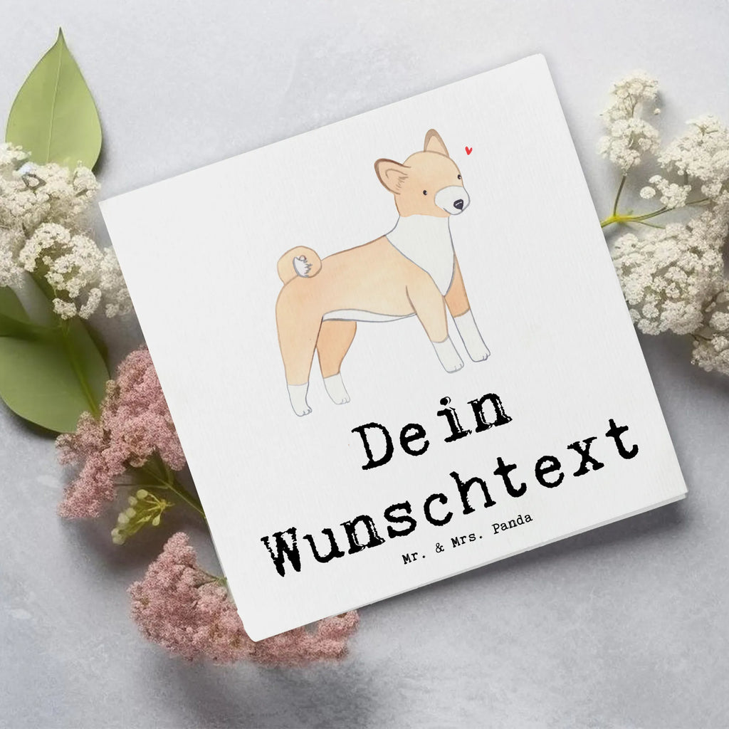 Personalisierte Deluxe Karte Basenji Lebensretter Personalisierte Grußkarte, Personalisiertere Klappkarte, Personalisierte Einladungskarte, Personalisierte Glückwunschkarte, Personalisierte Hochzeitskarte, Personalisierte Geburtstagskarte, Grußkarte mit Namen, Grußkarte selber drucken, Grußkarte selbst gestalten, Grußkarte mit persönlichen Nachrichten, Grußkarte als Geldgeschenk, Grußkarten personalisiert, Personalisierte Karte, Hund, Hunderasse, Rassehund, Hundebesitzer, Geschenk, Tierfreund, Schenken, Welpe, Kongo-Terrier, Basenji