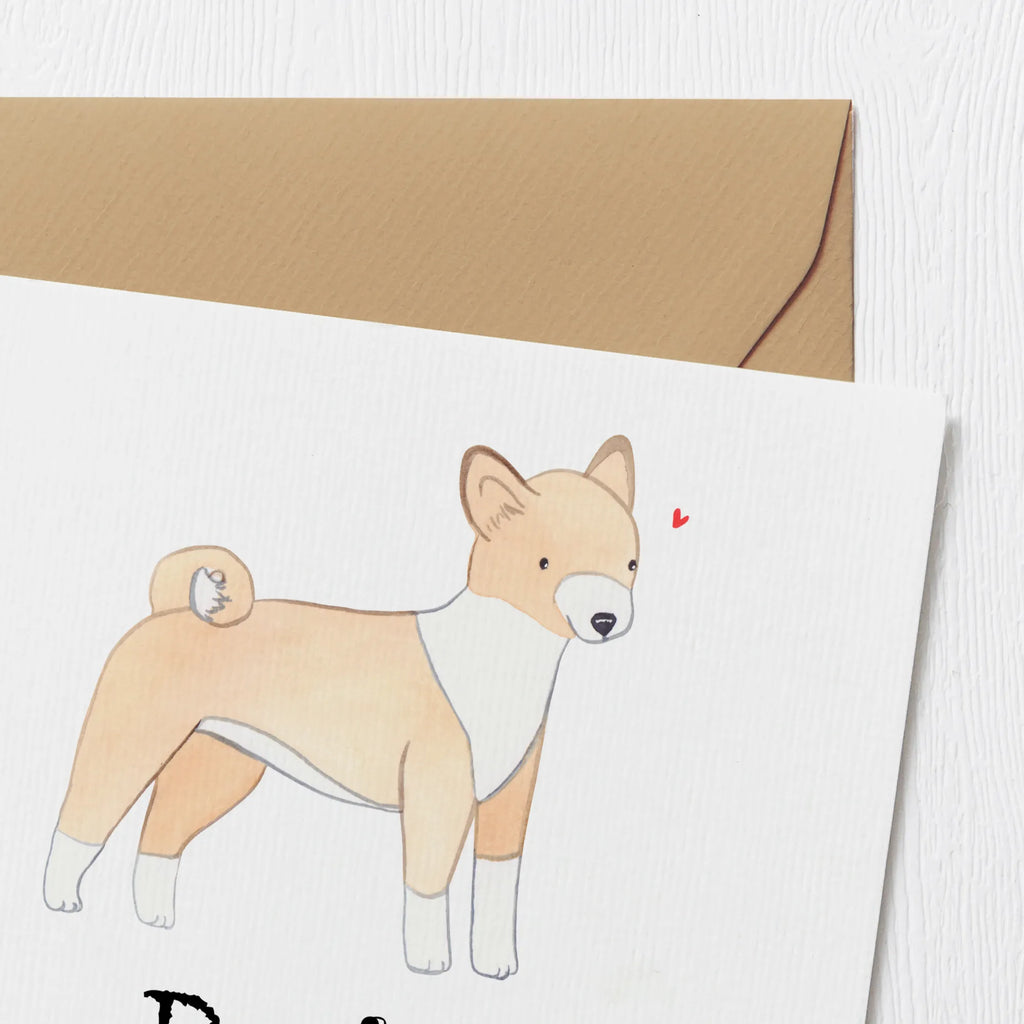 Personalisierte Deluxe Karte Basenji Lebensretter Personalisierte Grußkarte, Personalisiertere Klappkarte, Personalisierte Einladungskarte, Personalisierte Glückwunschkarte, Personalisierte Hochzeitskarte, Personalisierte Geburtstagskarte, Grußkarte mit Namen, Grußkarte selber drucken, Grußkarte selbst gestalten, Grußkarte mit persönlichen Nachrichten, Grußkarte als Geldgeschenk, Grußkarten personalisiert, Personalisierte Karte, Hund, Hunderasse, Rassehund, Hundebesitzer, Geschenk, Tierfreund, Schenken, Welpe, Kongo-Terrier, Basenji