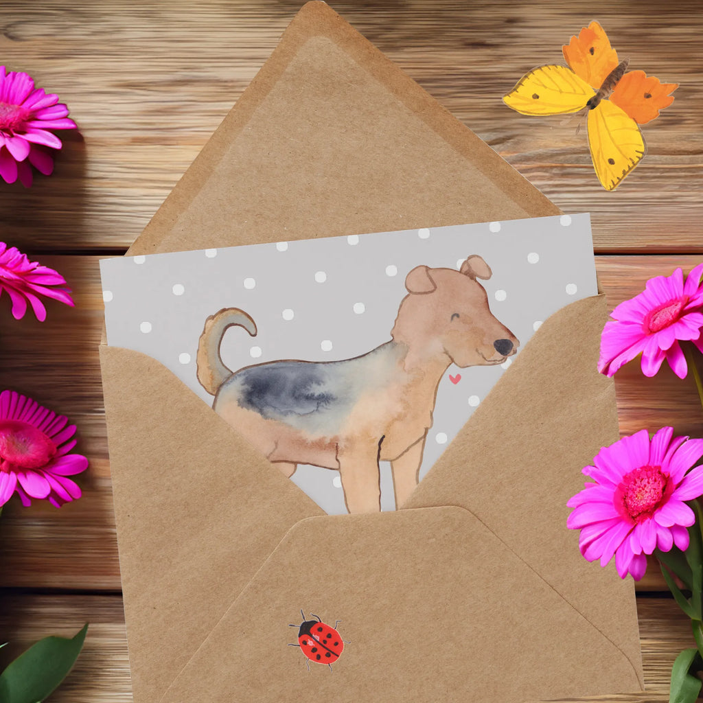 Personalisierte Deluxe Karte Airedale Terrier Lebensretter Personalisierte Grußkarte, Personalisiertere Klappkarte, Personalisierte Einladungskarte, Personalisierte Glückwunschkarte, Personalisierte Hochzeitskarte, Personalisierte Geburtstagskarte, Grußkarte mit Namen, Grußkarte selber drucken, Grußkarte selbst gestalten, Grußkarte mit persönlichen Nachrichten, Grußkarte als Geldgeschenk, Grußkarten personalisiert, Personalisierte Karte, Hund, Hunderasse, Rassehund, Hundebesitzer, Geschenk, Tierfreund, Schenken, Welpe