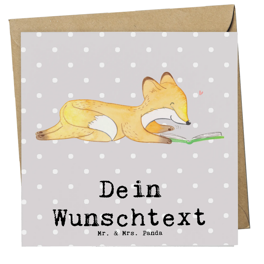 Personalisierte Deluxe Karte Fuchs Lesen Personalisierte Grußkarte, Personalisiertere Klappkarte, Personalisierte Einladungskarte, Personalisierte Glückwunschkarte, Personalisierte Hochzeitskarte, Personalisierte Geburtstagskarte, Grußkarte mit Namen, Grußkarte selber drucken, Grußkarte selbst gestalten, Grußkarte mit persönlichen Nachrichten, Grußkarte als Geldgeschenk, Grußkarten personalisiert, Personalisierte Karte, Geschenk, Sport, Sportart, Hobby, Schenken, Danke, Dankeschön, Auszeichnung, Gewinn, Sportler, lesen, Bücher lesen, Bücherwurm