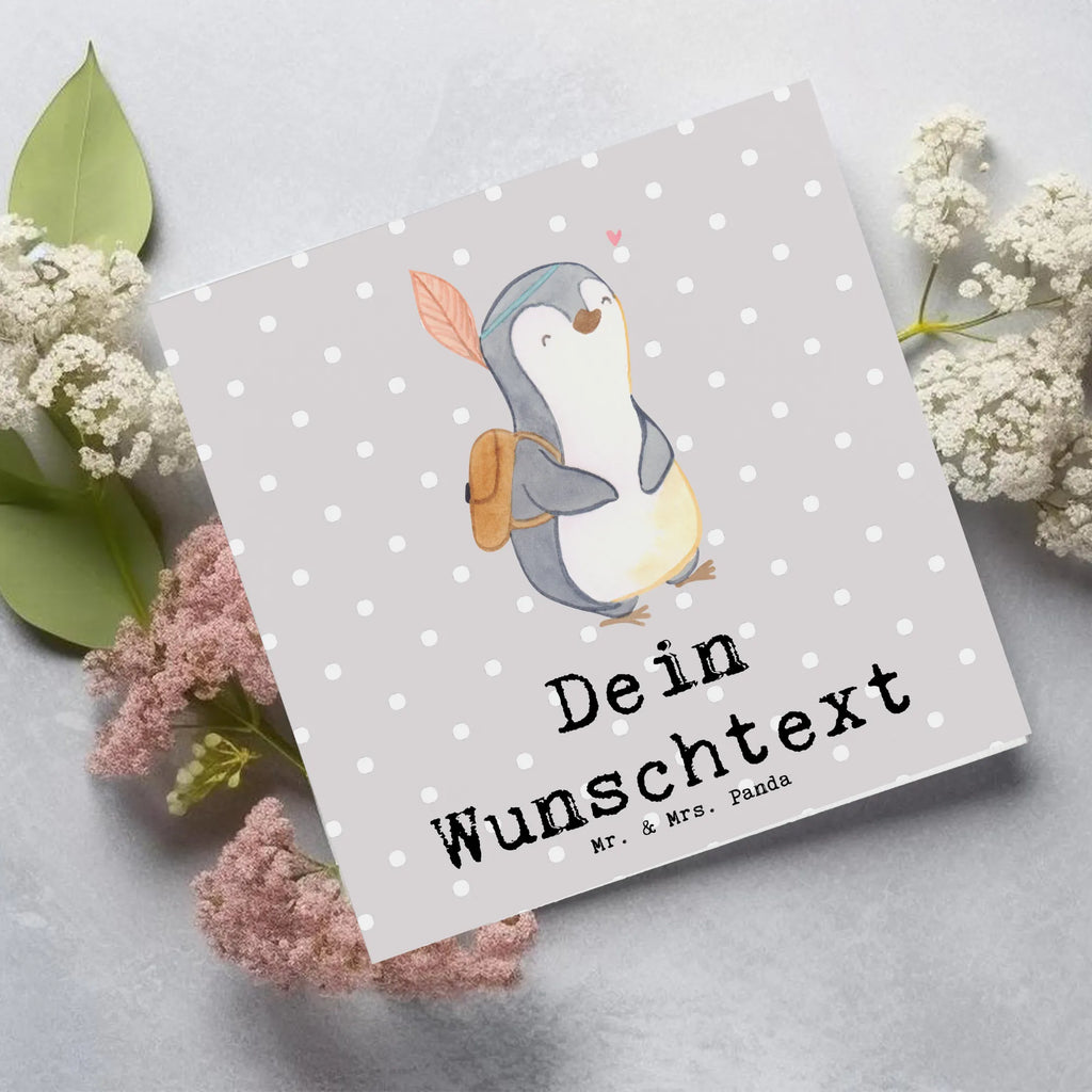 Personalisierte Deluxe Karte Pinguin Ausflug Personalisierte Grußkarte, Personalisiertere Klappkarte, Personalisierte Einladungskarte, Personalisierte Glückwunschkarte, Personalisierte Hochzeitskarte, Personalisierte Geburtstagskarte, Grußkarte mit Namen, Grußkarte selber drucken, Grußkarte selbst gestalten, Grußkarte mit persönlichen Nachrichten, Grußkarte als Geldgeschenk, Grußkarten personalisiert, Personalisierte Karte, Geschenk, Sport, Sportart, Hobby, Schenken, Danke, Dankeschön, Auszeichnung, Gewinn, Sportler, Ausflüge machen, reisen, Ausflug, Ausflugsziele