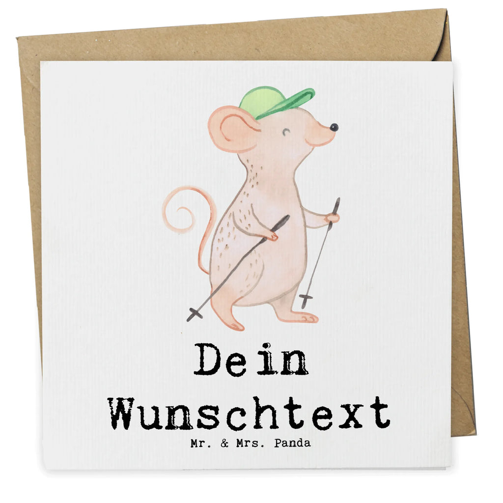 Personalisierte Deluxe Karte Maus Walking Personalisierte Grußkarte, Personalisiertere Klappkarte, Personalisierte Einladungskarte, Personalisierte Glückwunschkarte, Personalisierte Hochzeitskarte, Personalisierte Geburtstagskarte, Grußkarte mit Namen, Grußkarte selber drucken, Grußkarte selbst gestalten, Grußkarte mit persönlichen Nachrichten, Grußkarte als Geldgeschenk, Grußkarten personalisiert, Personalisierte Karte, Geschenk, Sport, Sportart, Hobby, Schenken, Danke, Dankeschön, Auszeichnung, Gewinn, Sportler, Walking, Walken, schnelles Gehen, Spazieren gehen