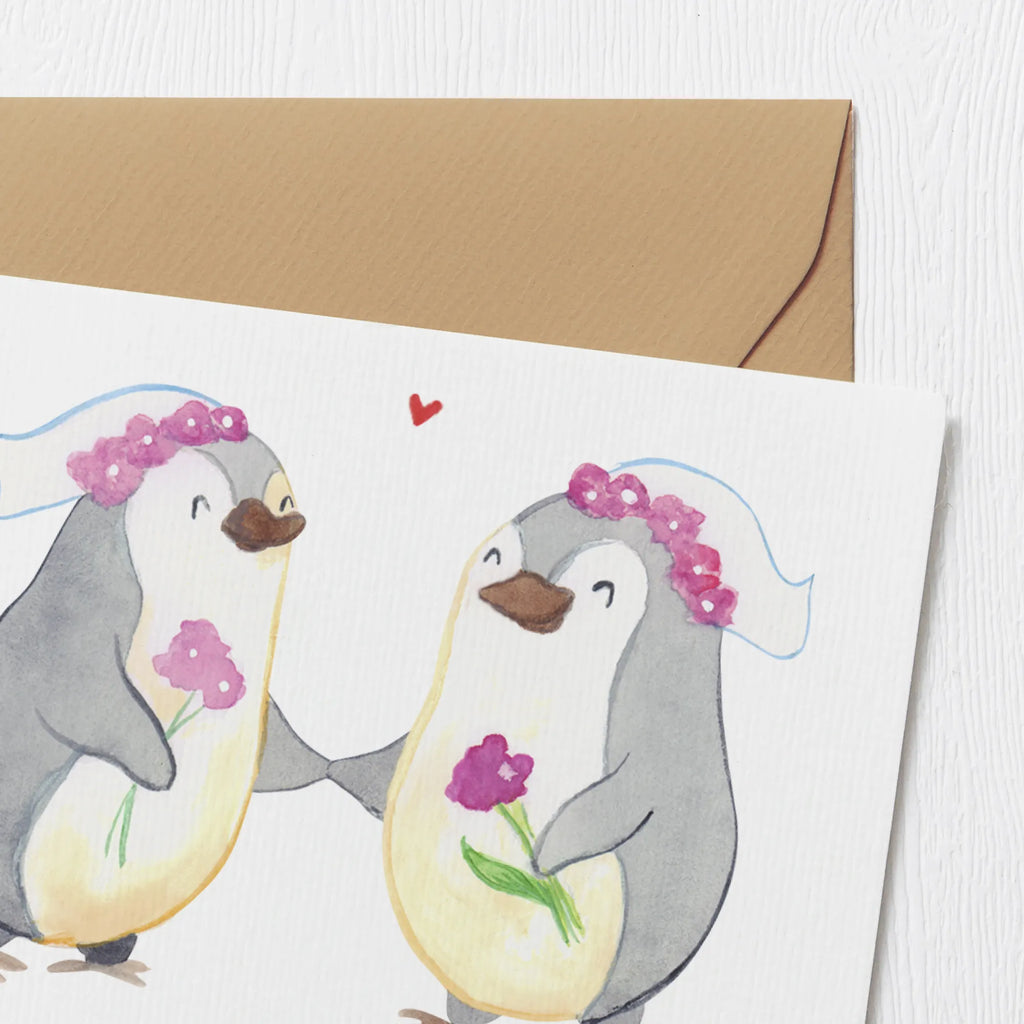 Personalisierte Deluxe Karte Pinguine Lesbian Pride Personalisierte Grußkarte, Personalisiertere Klappkarte, Personalisierte Einladungskarte, Personalisierte Glückwunschkarte, Personalisierte Hochzeitskarte, Personalisierte Geburtstagskarte, Grußkarte mit Namen, Grußkarte selber drucken, Grußkarte selbst gestalten, Grußkarte mit persönlichen Nachrichten, Grußkarte als Geldgeschenk, Grußkarten personalisiert, Personalisierte Karte, Hochzeit, Hochzeitsgeschenk, Ehe, Hochzeitsfeier, Trauung, Trauungsgeschenk, Hochzeitskarte, Verlobungsfeier, Verlobungsgeschenk, Hochzeitsgeschenkideen, Hochzeitsgeschenke für Brautpaar, Gleichgeschlechtliche Hochzeit