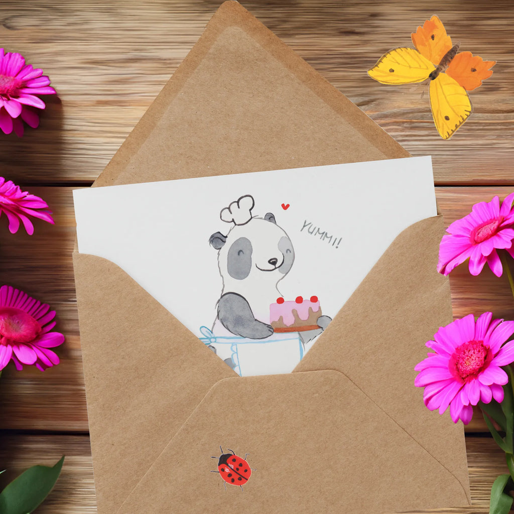 Personalisierte Deluxe Karte Panda Backen Personalisierte Grußkarte, Personalisiertere Klappkarte, Personalisierte Einladungskarte, Personalisierte Glückwunschkarte, Personalisierte Hochzeitskarte, Personalisierte Geburtstagskarte, Grußkarte mit Namen, Grußkarte selber drucken, Grußkarte selbst gestalten, Grußkarte mit persönlichen Nachrichten, Grußkarte als Geldgeschenk, Grußkarten personalisiert, Personalisierte Karte, Geschenk, Sport, Sportart, Hobby, Schenken, Danke, Dankeschön, Auszeichnung, Gewinn, Sportler, backen, Hobbybäcker, Kuchen backen